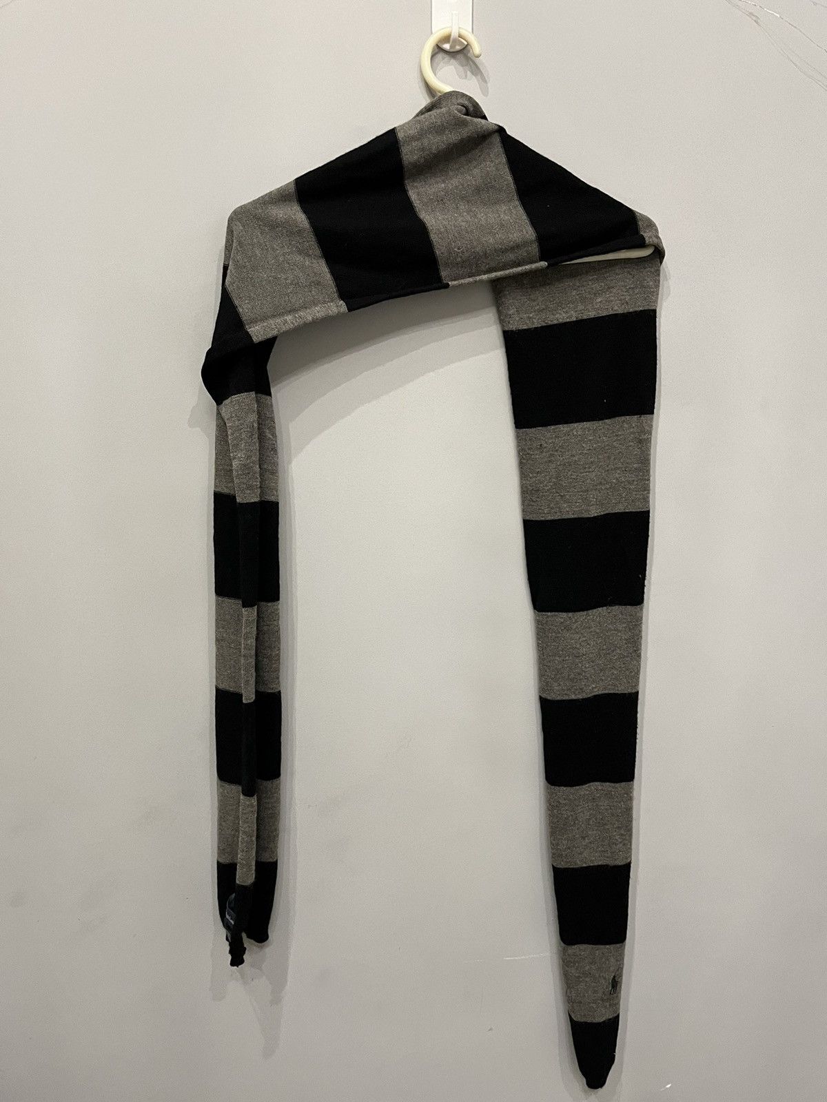Polo Ralph Lauren × Ralph Lauren Polo Ralph Lauren scarfs scarves merino wool gray black Size ONE SIZE - 5 Thumbnail