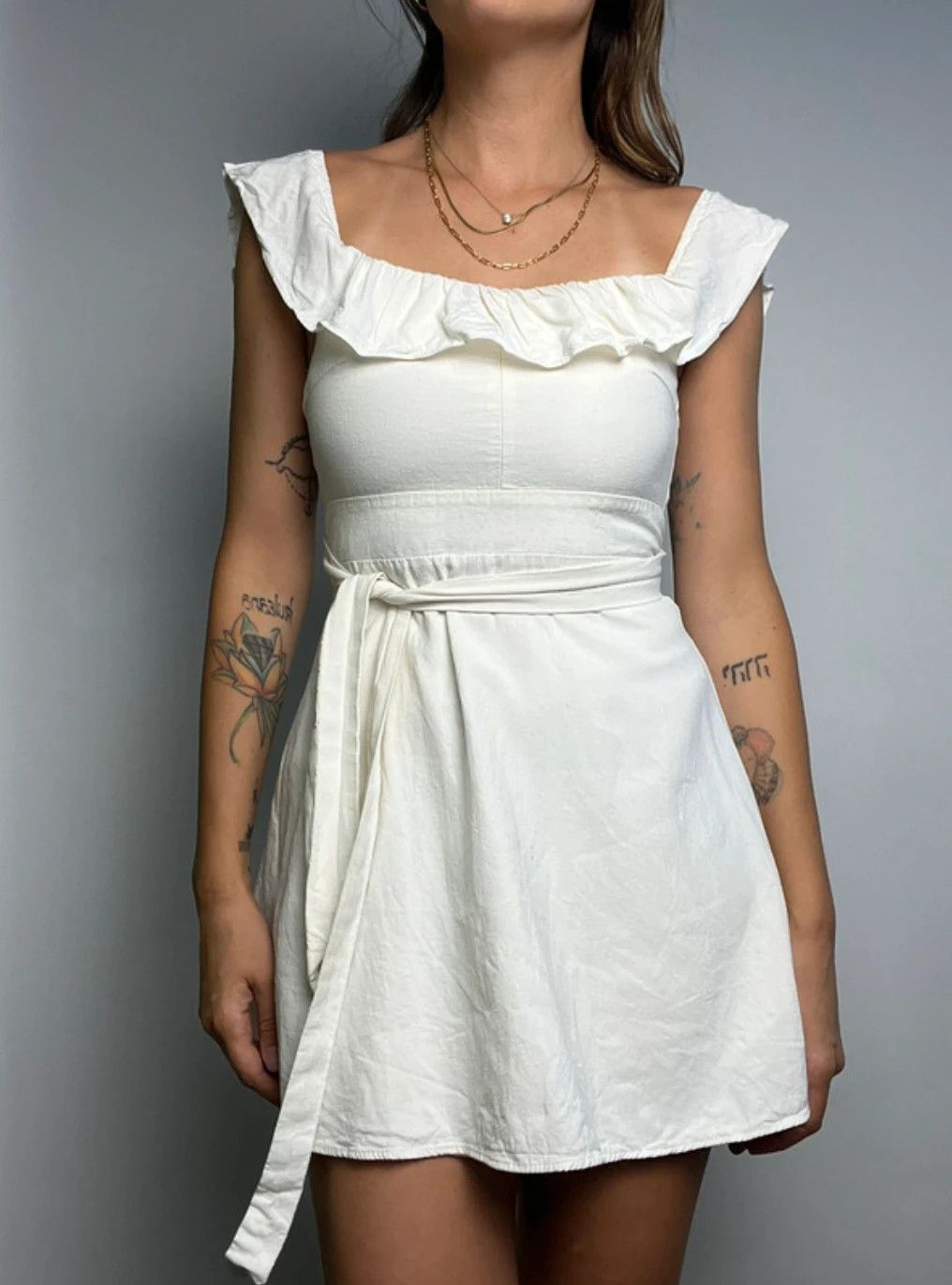 Zara Zara linen blend dress Size S / US 4 / IT 40 - 2 Thumbnail
