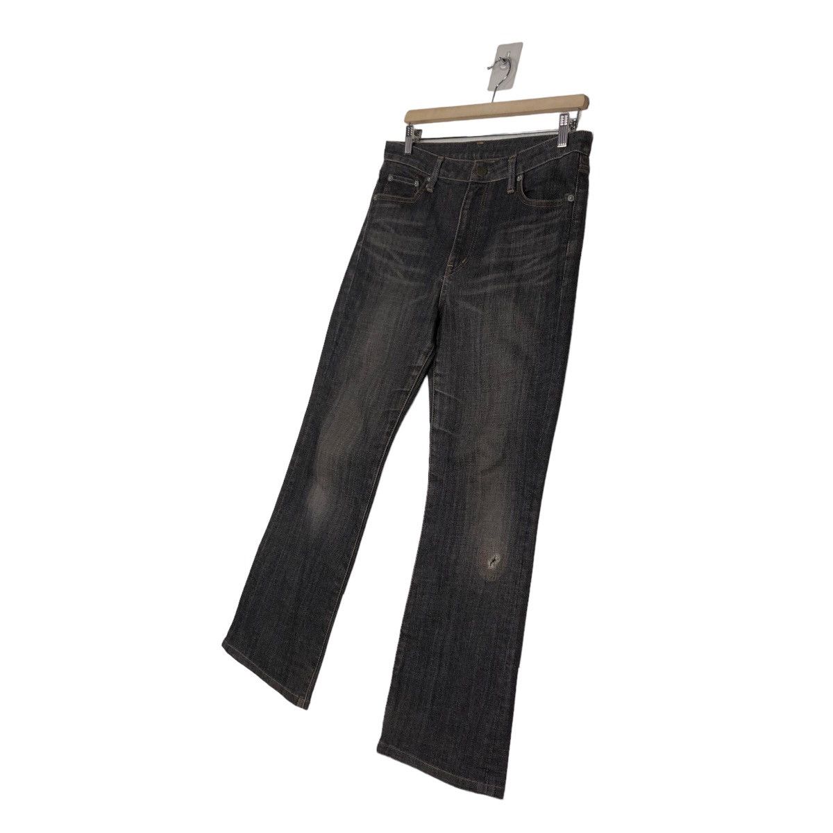 Japanese Brand 🔥VINTAGE DENIM JEANS RICH BLACK UNIQLO JAPAN ISSEY MIYAKE Size US 32 / EU 48 - 2 Thumbnail