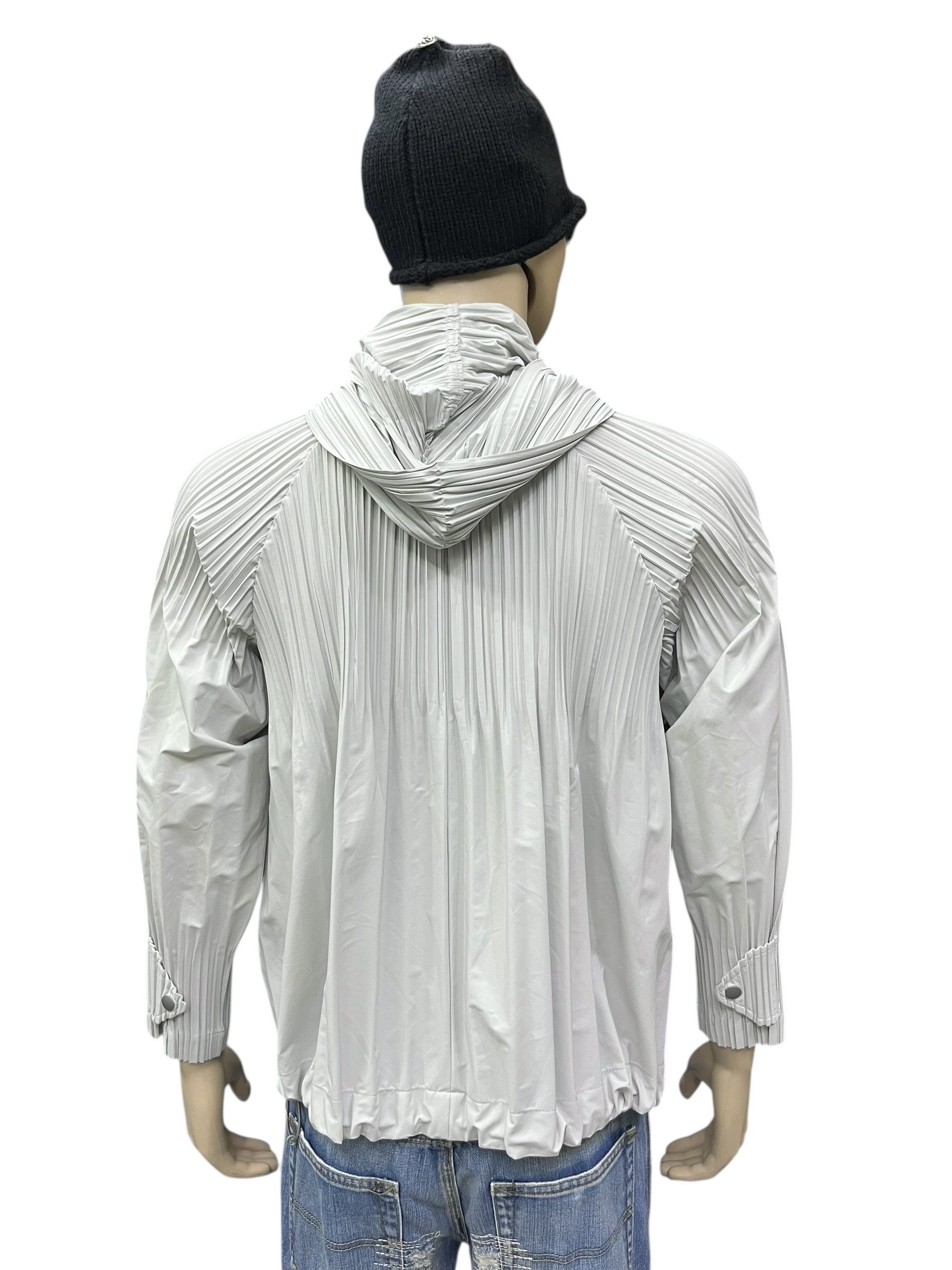 Pleats Please Issey Miyake PLEATS PLEASE Issey Miyake Pleated Poly Hoodie Windbreaker Size M / US 6-8 / IT 42-44 - 4 Thumbnail