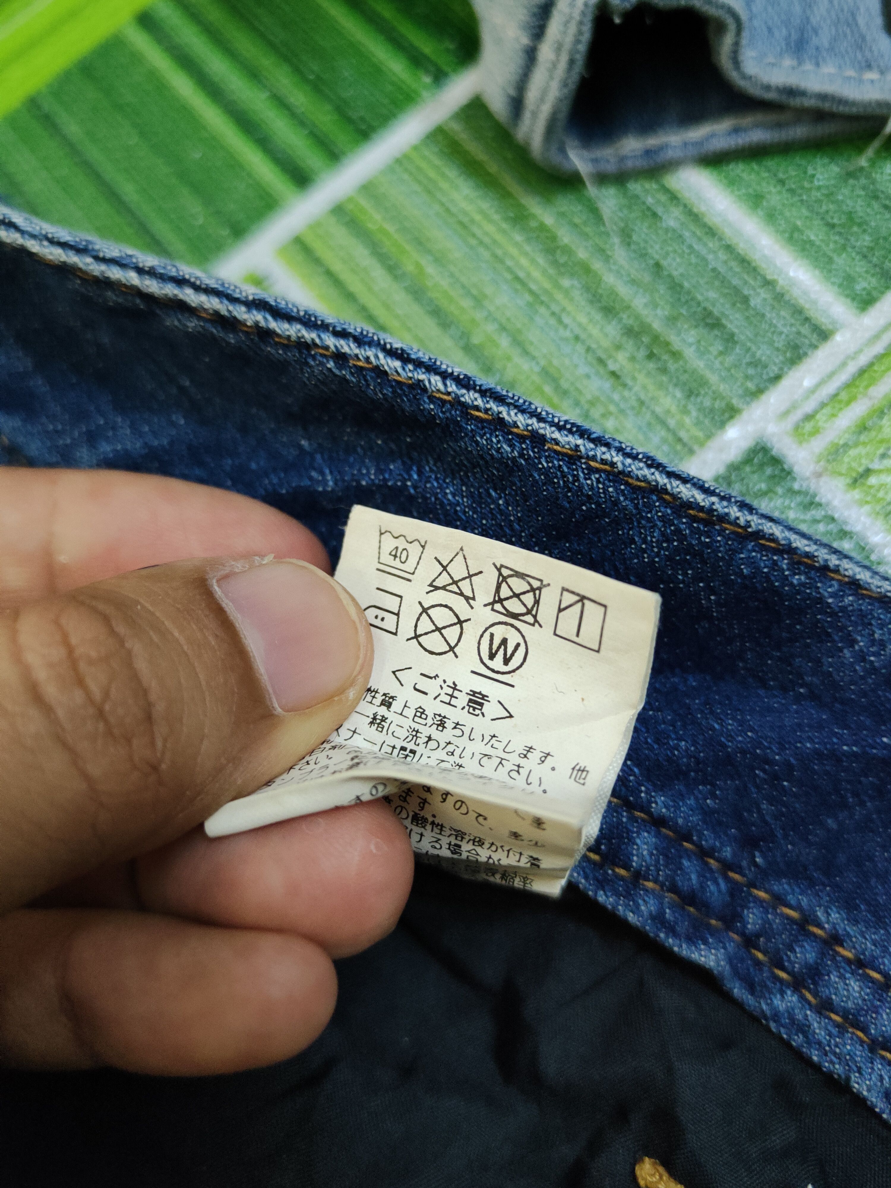 Japanese Brand Evenriver Blue utiltiy Distressed Ripped denim Jeans #W2076 Size US 33 - 14 Thumbnail