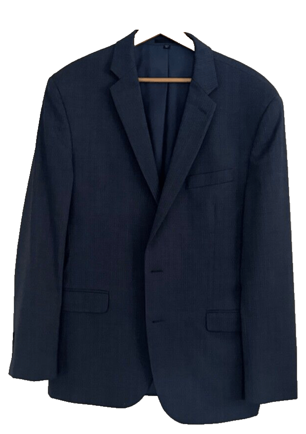 Jos. A. Bank Jos A Bank 1905 Mens 42R Slim Blue Wool Jacket Sport Coat Size 42R - 1 Thumbnail