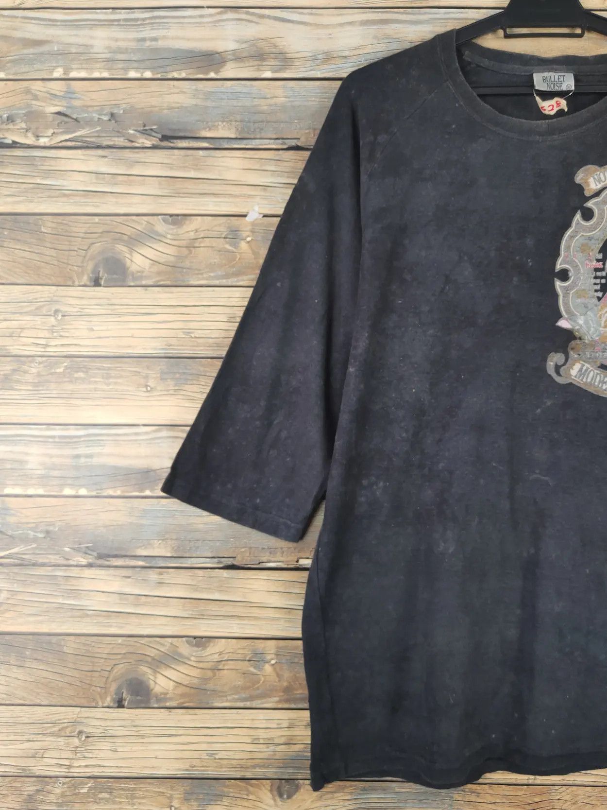 Bullet Noise DL Bullet Noise Black Faded Long Sleeve T-shirts #628 Size US XL / EU 56 / 4 - 7 Thumbnail