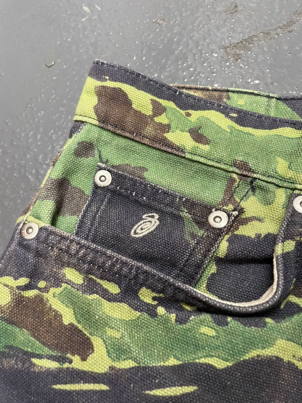 Stussy Lucien Smith Tigris Canvas Big Ol Jeans Tiger Camo Pants Size US 32 / EU 48 - 5 Thumbnail
