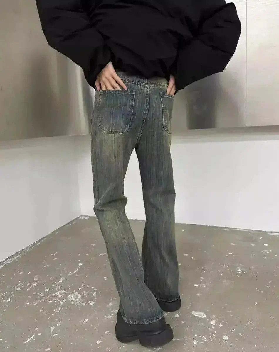 Japanese Brand Retro washed micro flared jeans Size US 30 / EU 46 - 2 Thumbnail