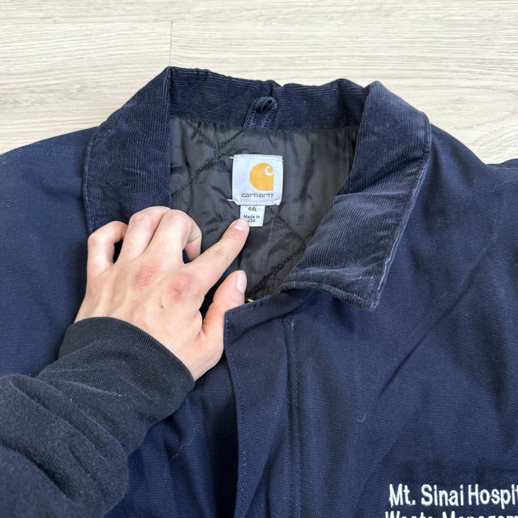 Carhartt VINTAGE Carhartt Jacket Coat Workwear Bomber Quilt Lined 4XL Dark Blue C003 DNY Men’s Size 4XL Size US XXL / EU 58 / 5 - 7 Thumbnail