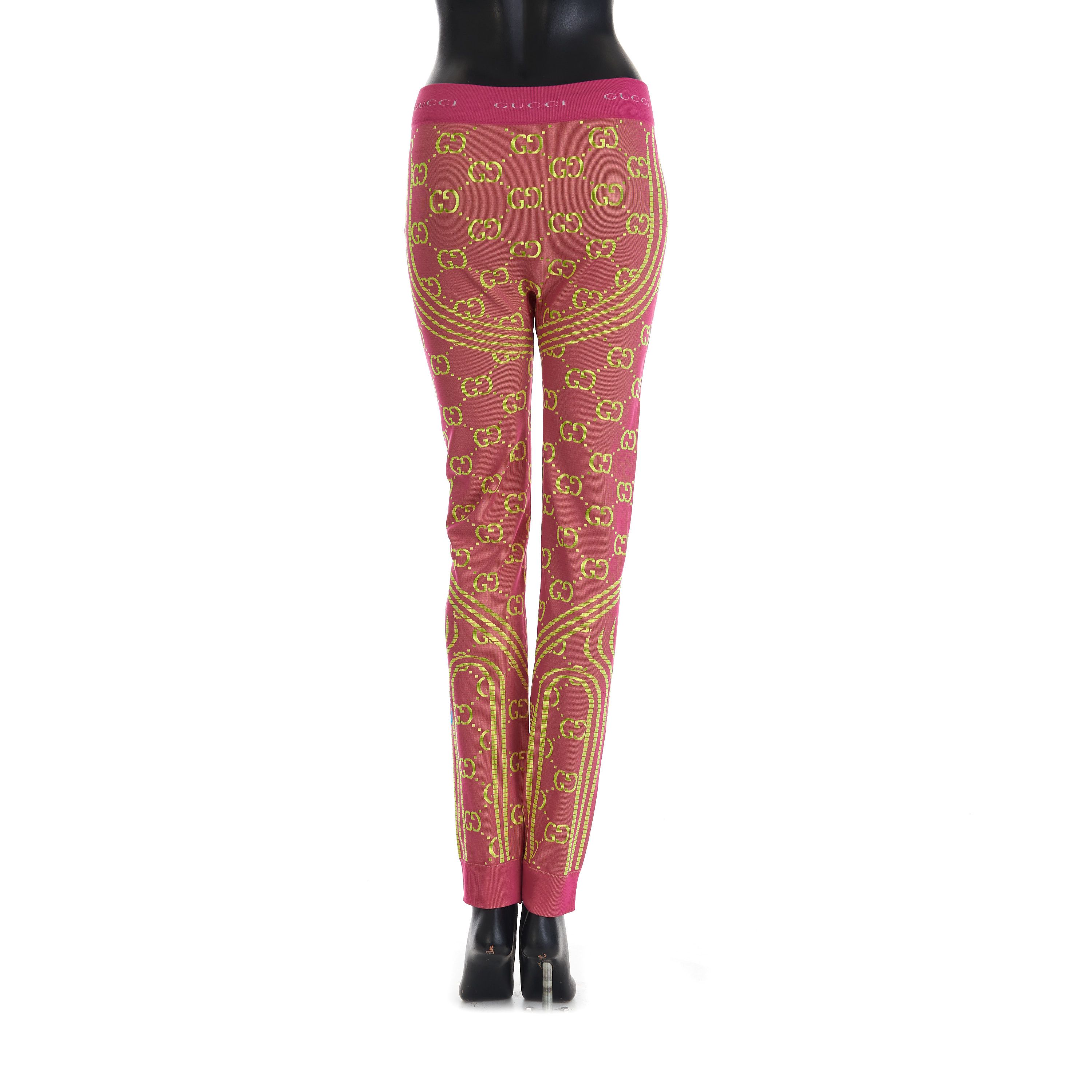 Gucci GG Jacquard Tubular Jersey Leggings Size M Size 28" / US 6 / IT 42 - 5 Thumbnail