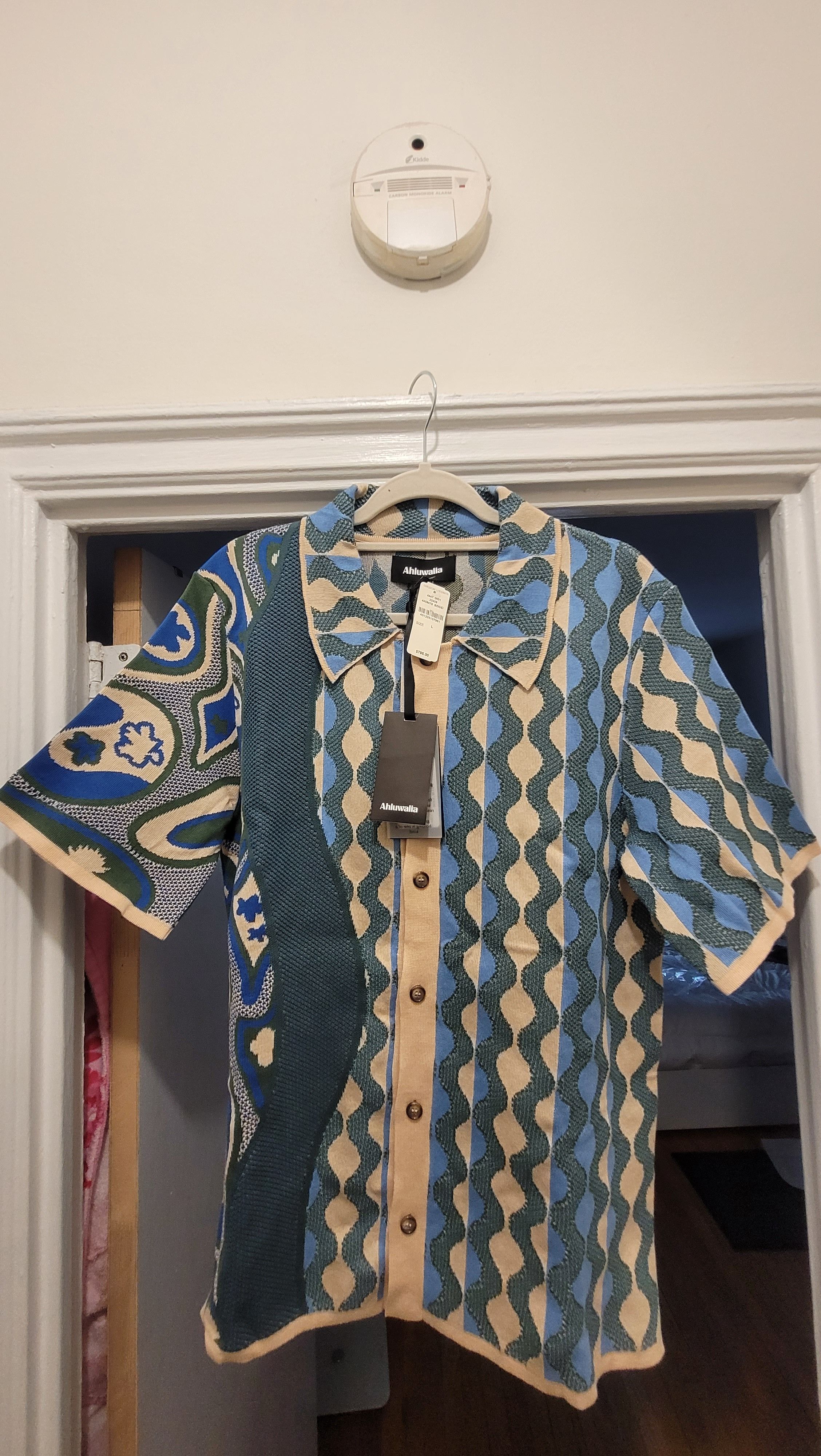Ahluwalia AHLUWALIA Katrina Wave-Jacquard Shirt Size US L / EU 52-54 / 3 - 3 Thumbnail
