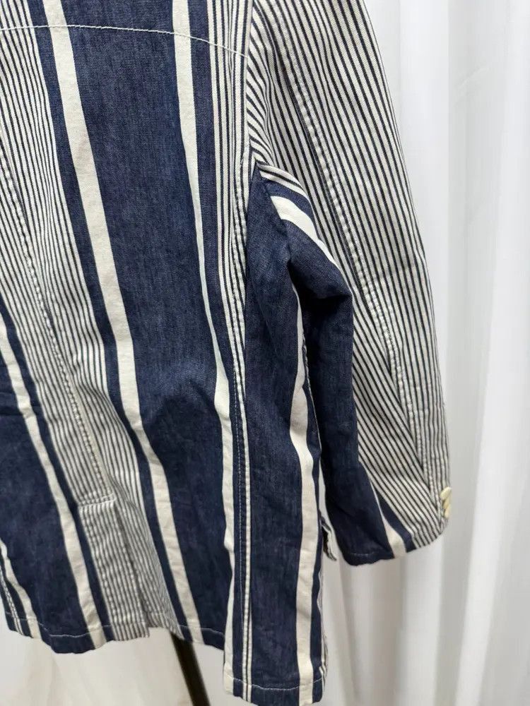 Comme des Garcons Comme Des Garcons Homme Stripes Denim Blazer Jacket-2507 Size US M / EU 48-50 / 2 - 5 Thumbnail
