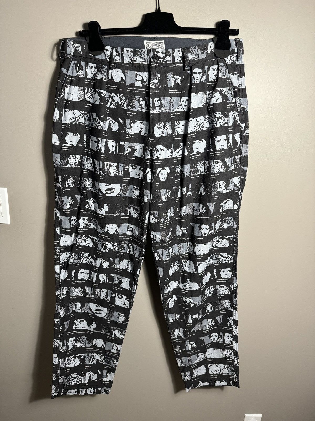 image of Cav Empt Thumbnail Wide Chinos in Black, Men's (Size 34)