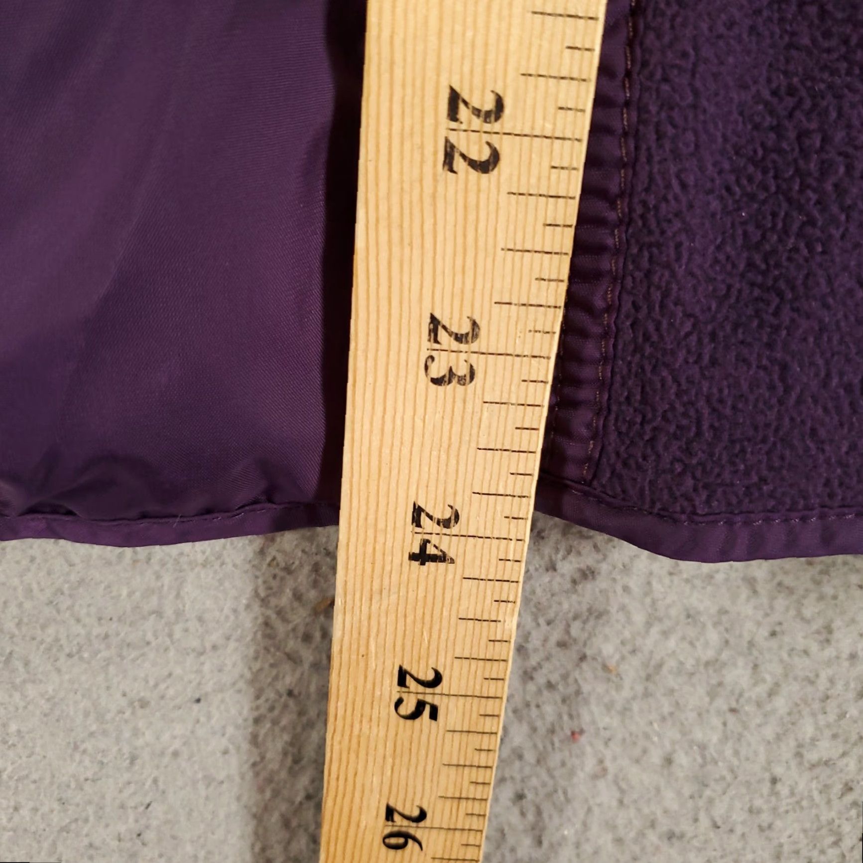 Coldwater Creek Coldwater Creek Jacket Womens XL Full Zip Fleece Knit Nylon Purple Long Sleeve Basic Jacket Regular Size: XL Size XL / US 12-14 / IT 48-50 - 3 Thumbnail