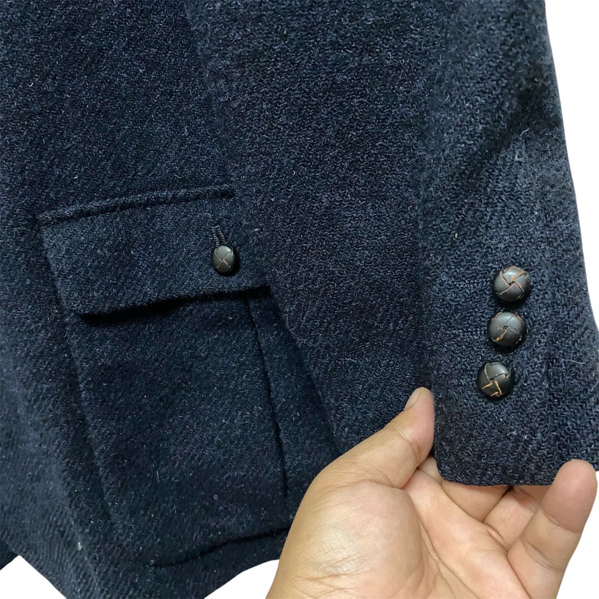 Harris Tweed Vintage Harris Tweed X Papas Wool Jacket Hand Woven Size 42L - 6 Thumbnail