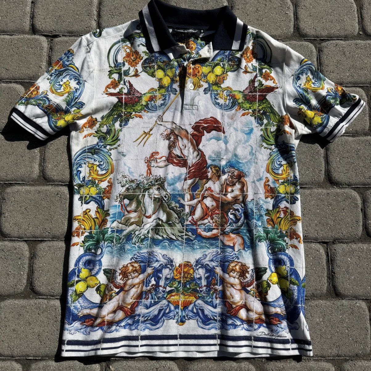 Dolce & Gabbana 2015 Dolce & Gabanna Poseidon Polo Size US S / EU 44-46 / 1 - 1 Thumbnail