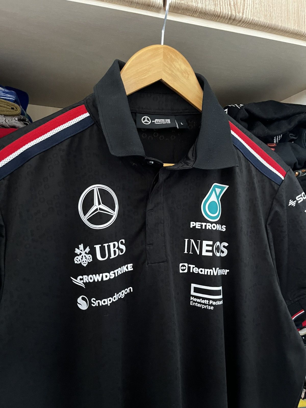 Mercedes-Benz F1 Mercedes Benz Petronas AMG Tommy Hilfiger Polo Tee Size US L / EU 52-54 / 3 - 3 Thumbnail