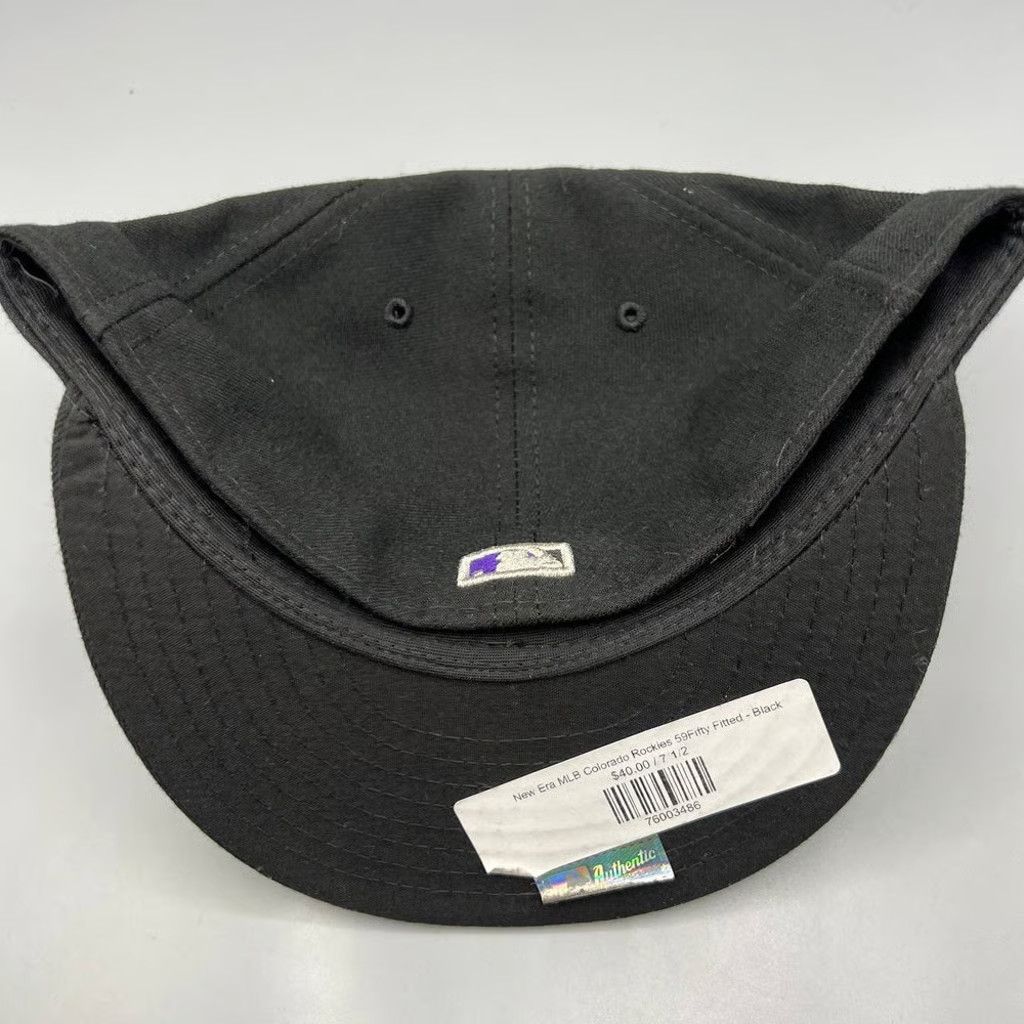New Era Colorado Rockies Hat Men 7 1/2 59Fifty New Era MLB Fitted Size ONE SIZE - 4 Thumbnail