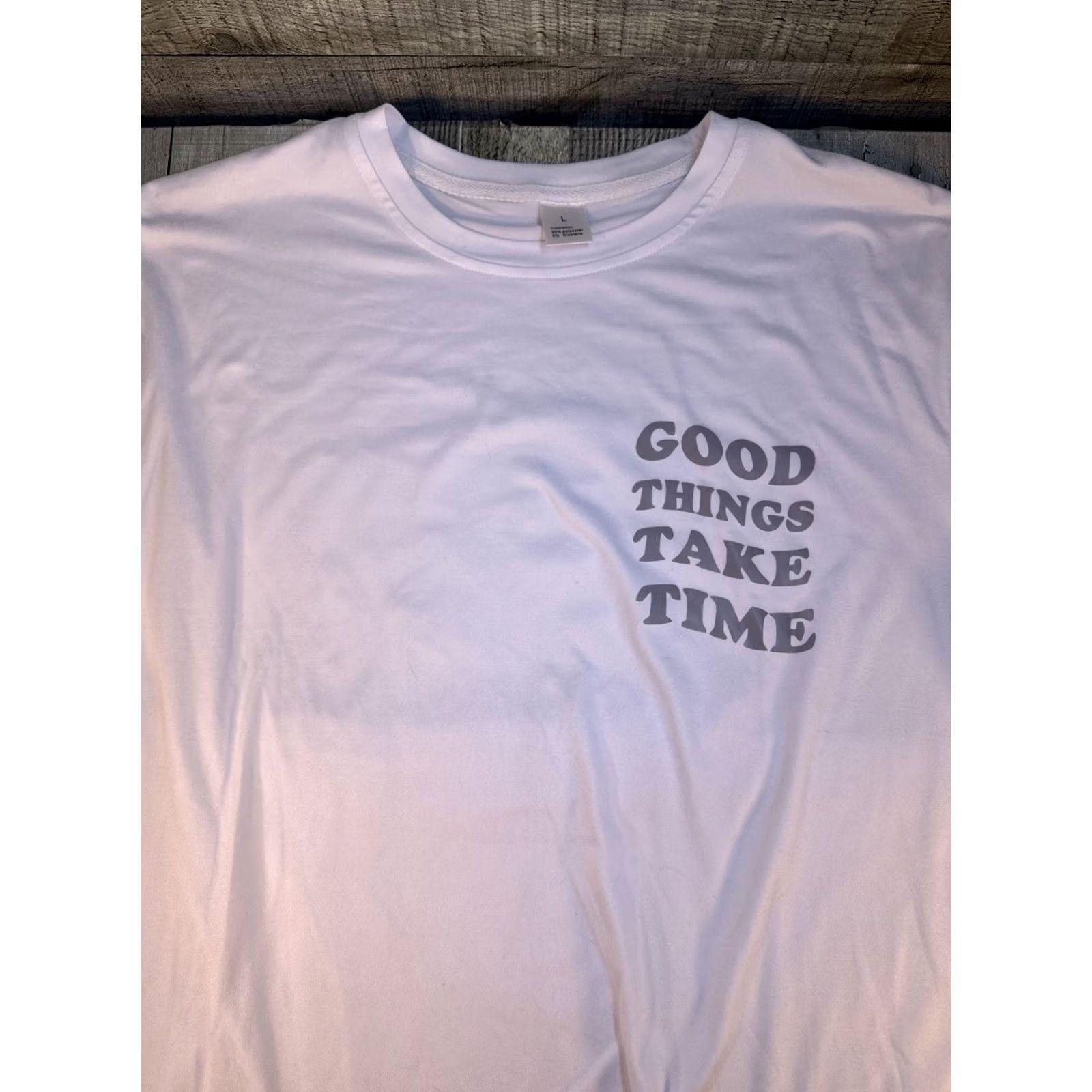 Shein VINTAGE SheIn Sz L Men Graphic Tee shirt Gray & White Size US L / EU 52-54 / 3 - 7 Thumbnail