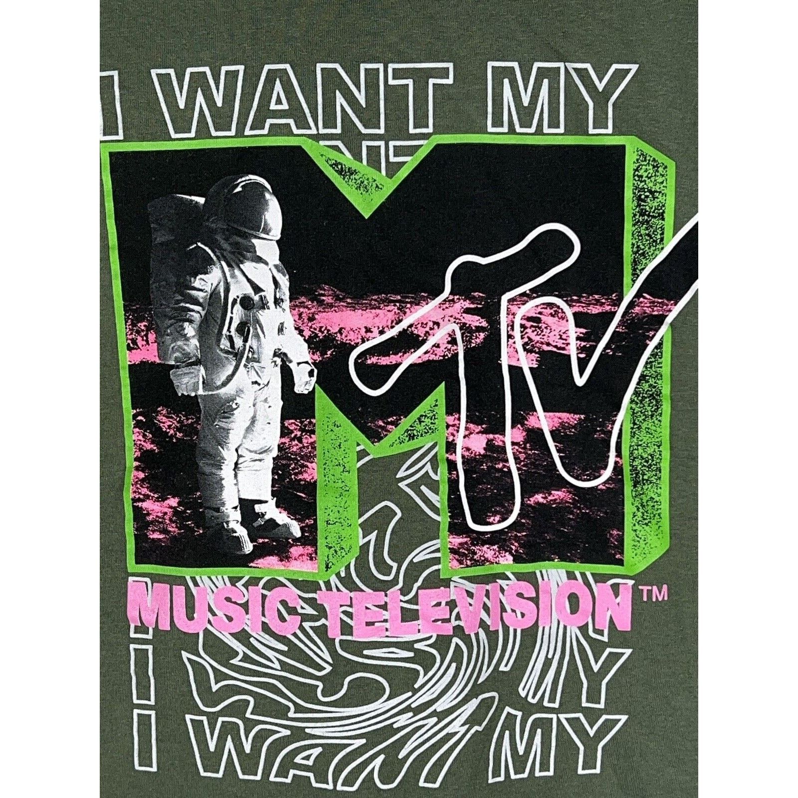 Mtv Vtg MTV 80s I Want My MTV Moonman VMA T-Shirt Size Large Size US L / EU 52-54 / 3 - 2 Thumbnail