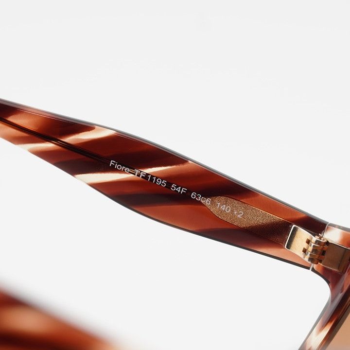 Tom Ford Tom Ford Fiore FT1195 54F Sunglasses Red Havana Cat Eye Size ONE SIZE - 6 Thumbnail