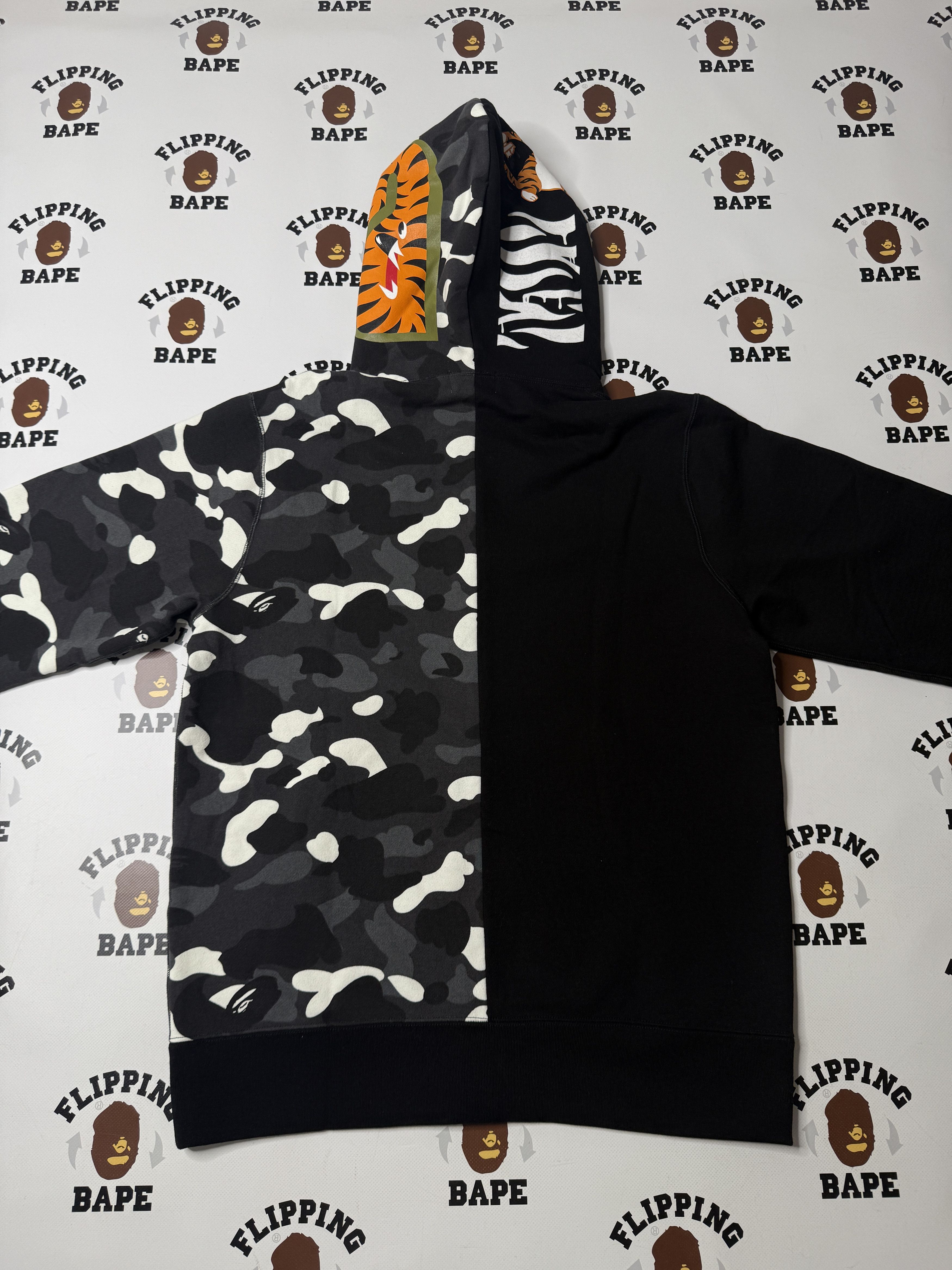 Bape BAPE CITY CAMO TIGER SHARK FULL ZIP HOODIE AW25 Size US L / EU 52-54 / 3 - 11 Thumbnail
