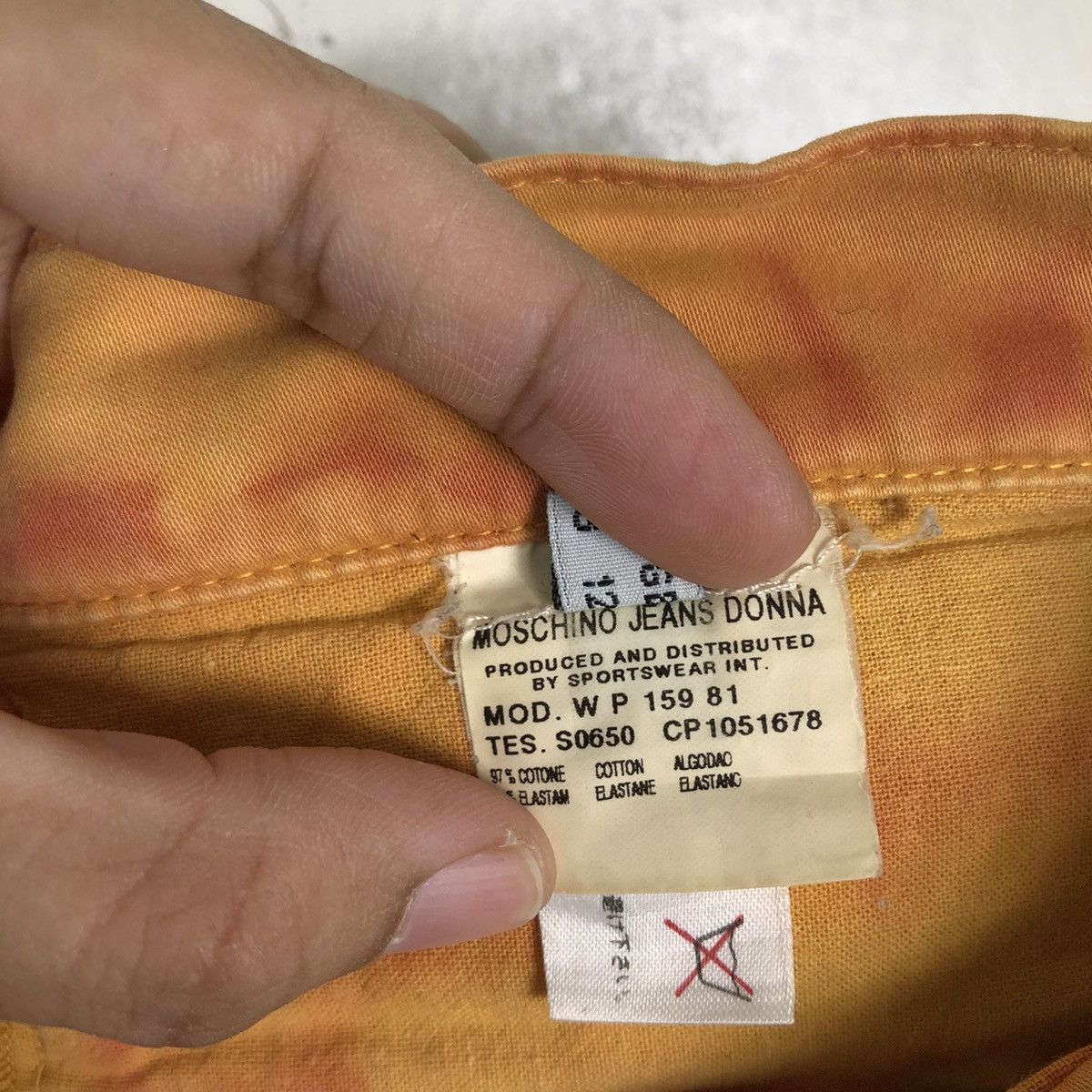 Japanese Brand 🔥Rare Acid Wash Design Trousers Moschino Japan Size 30" / US 8 / IT 44 - 14 Thumbnail