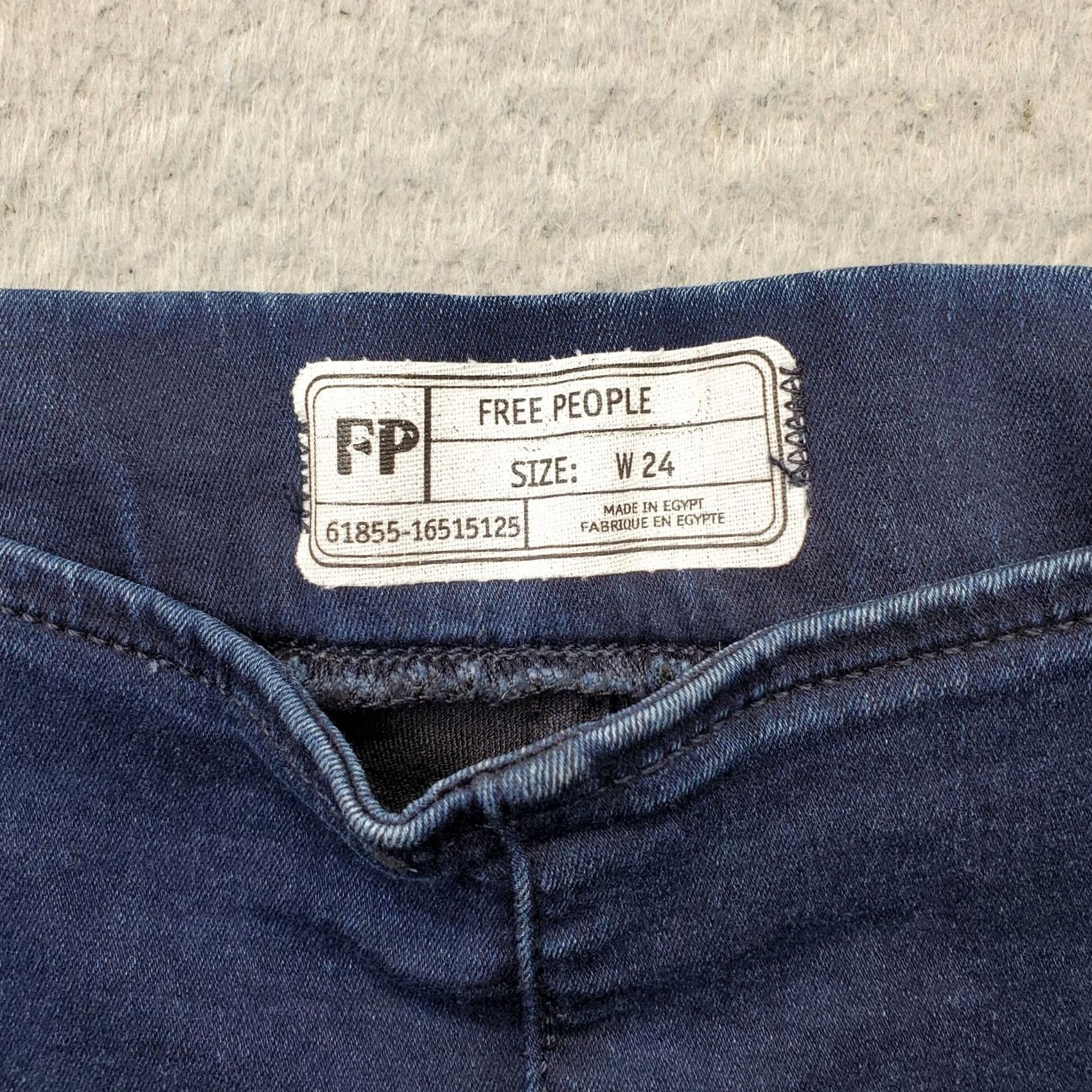 Free People Free People Skinny Jeans Womens 24 Blue Denim Stretch Comfort Pull-On Shoes? Size 42" / US 20 - 7 Thumbnail
