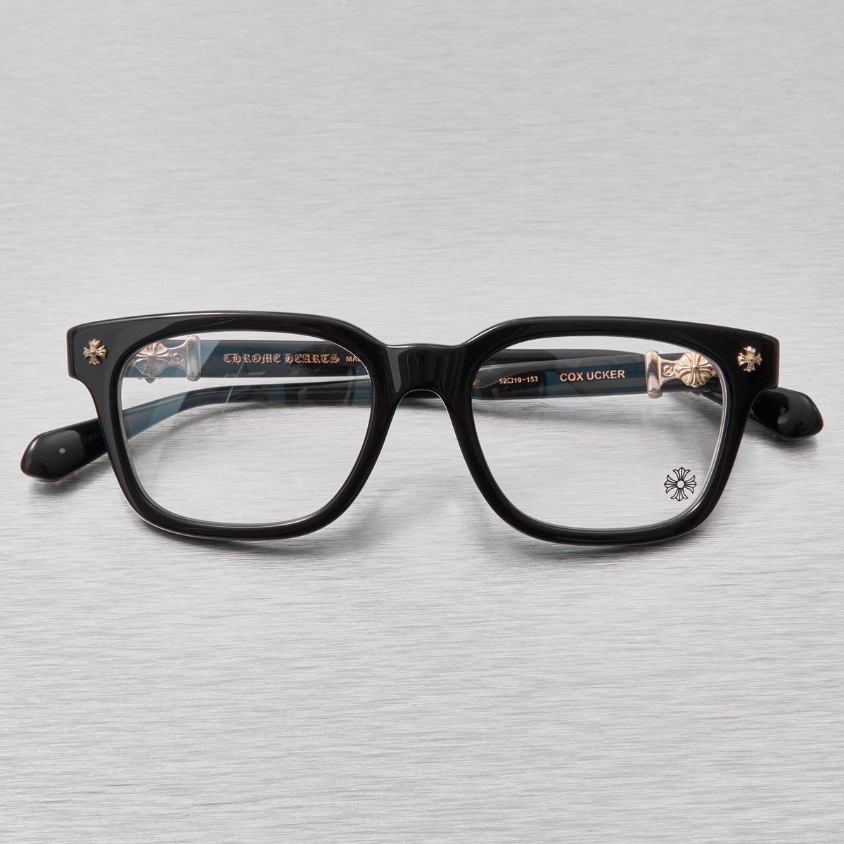 Chrome Hearts CHROME HEARTS COX UCKER BLACK -18KGP DIAMOND BOY GLASSES Size ONE SIZE - 7 Thumbnail