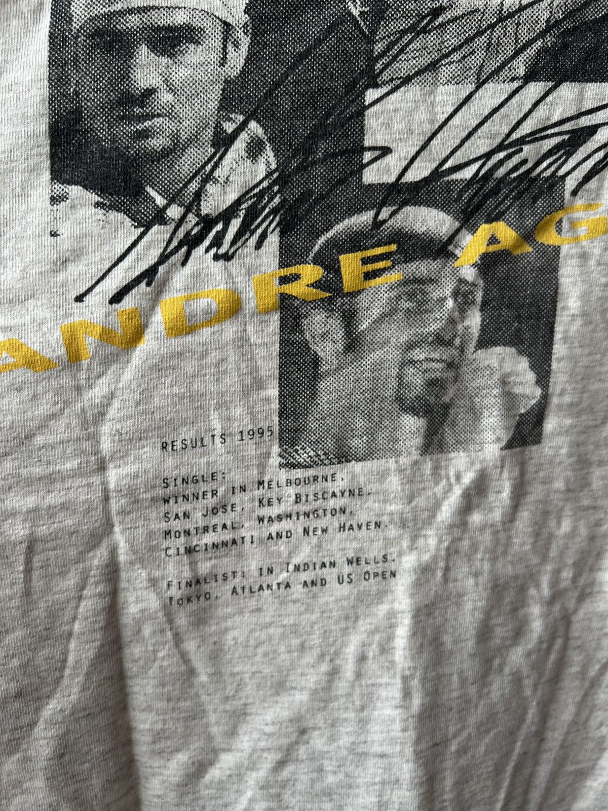 Vintage 90’S Andre Agassi US Open vintage t shirt Size US M / EU 48-50 / 2 - 16 Thumbnail