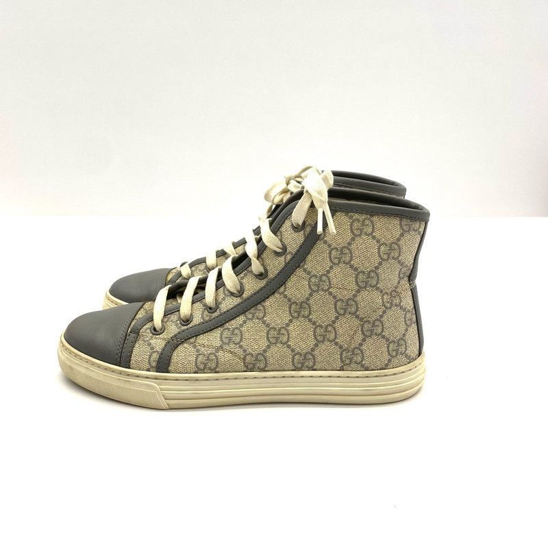 Gucci Gucci Grey High-Top Sneakers with Double G Size US 5.5 / EU 38 - 2 Thumbnail