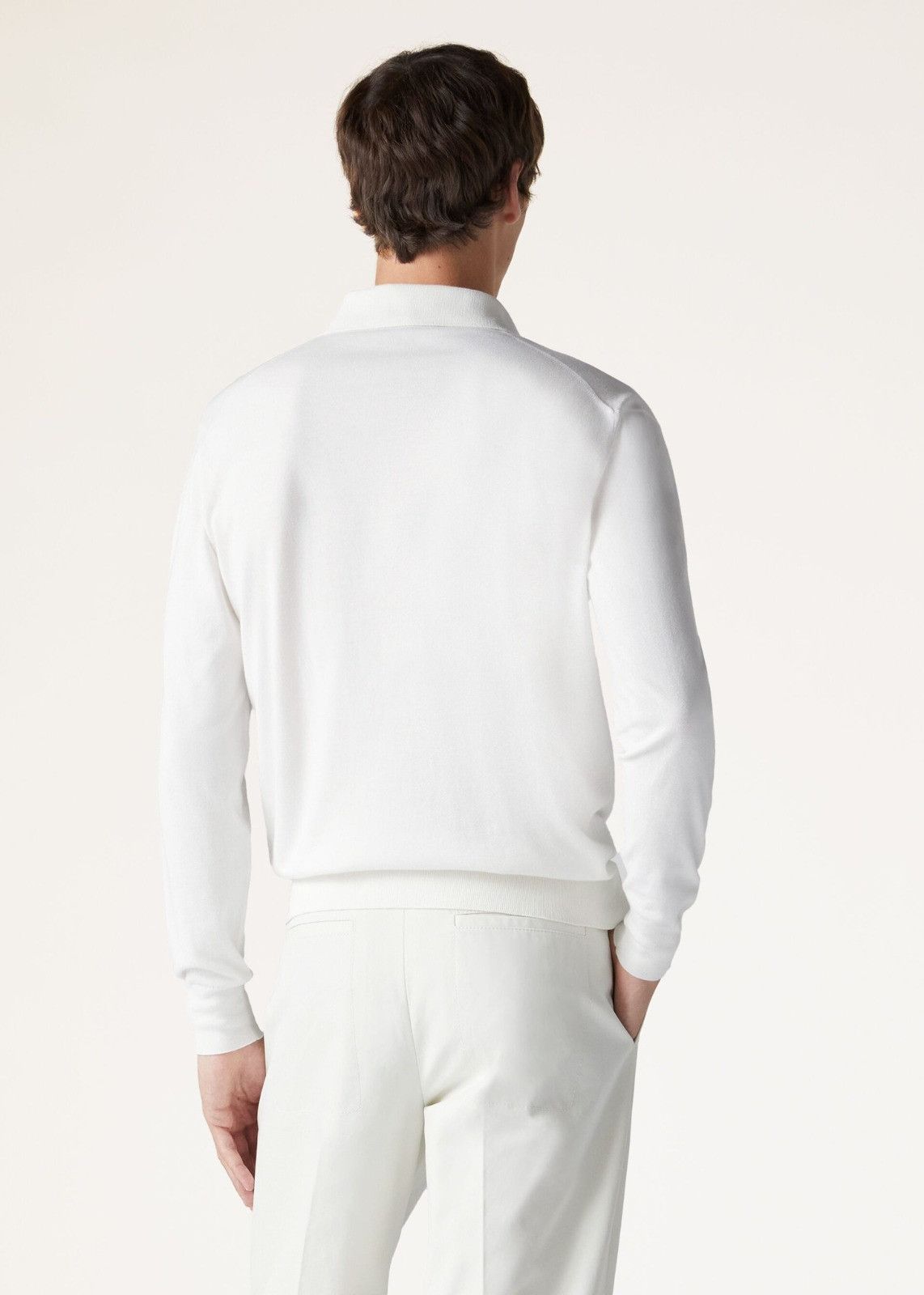 Loro Piana o1srvl11e0225 FAM1950 Cotton Polo Shirt in White Size US S / EU 44-46 / 1 - 4 Thumbnail