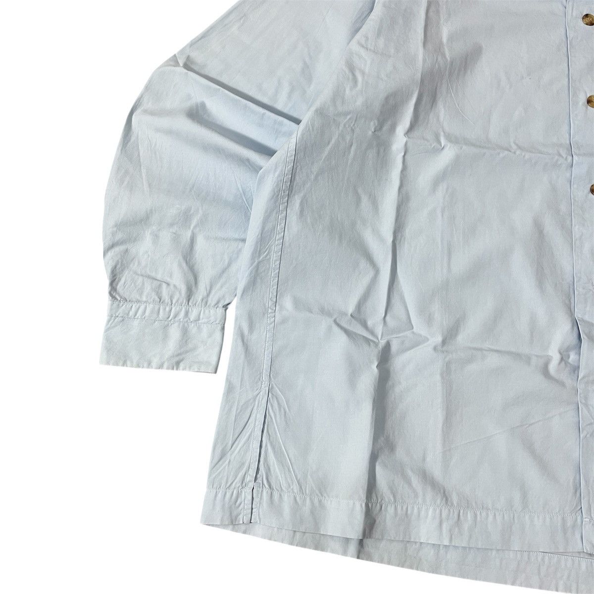 Issey Miyake 90s Archive Cotton Label Issey Miyake Basic Blue Sky Shirt Size US XL / EU 56 / 4 - 4 Thumbnail