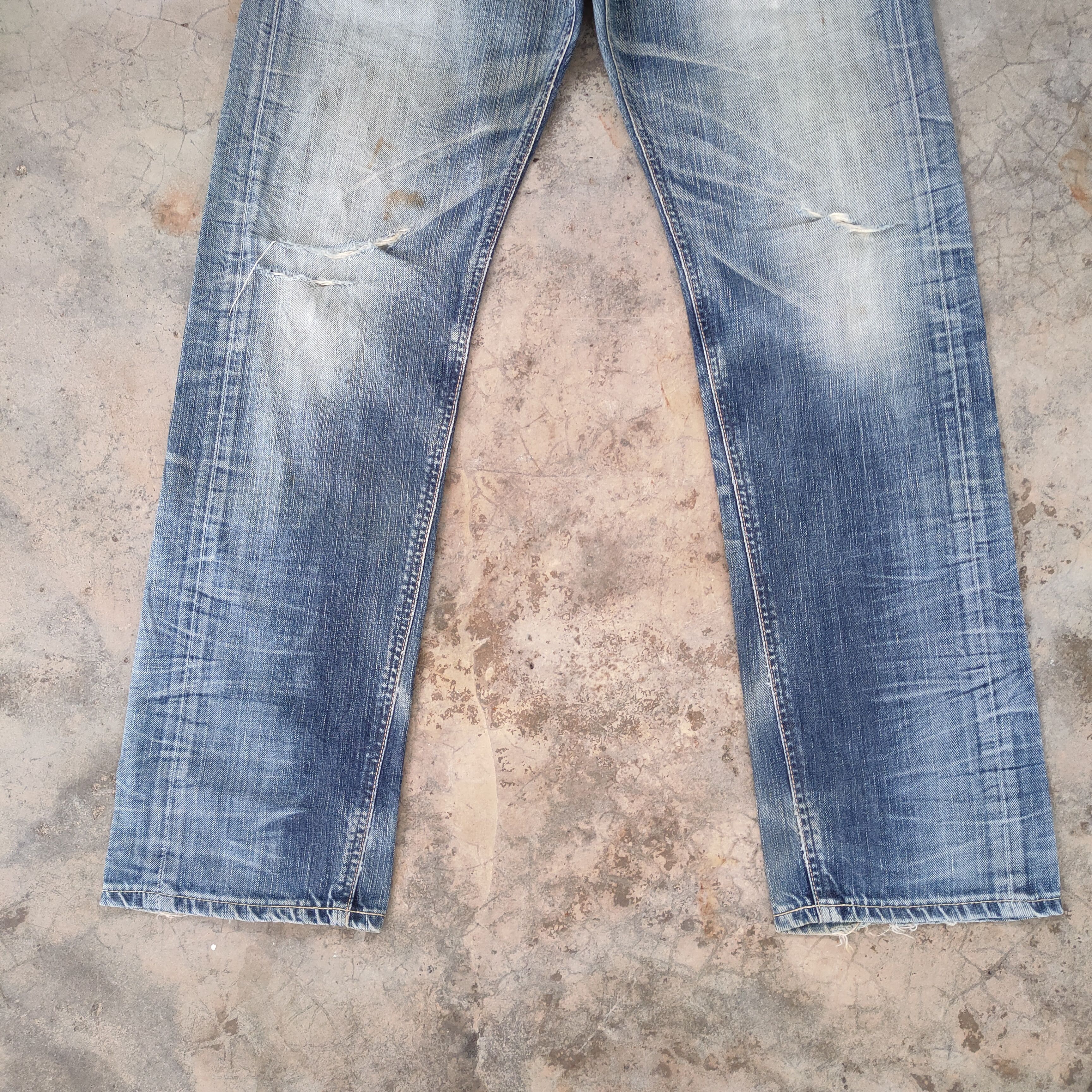 Edwin W30 VINTAGE EDWIN DISTRESSED FADED JEANS DENIM PANTS Size US 30 / EU 46 - 4 Thumbnail