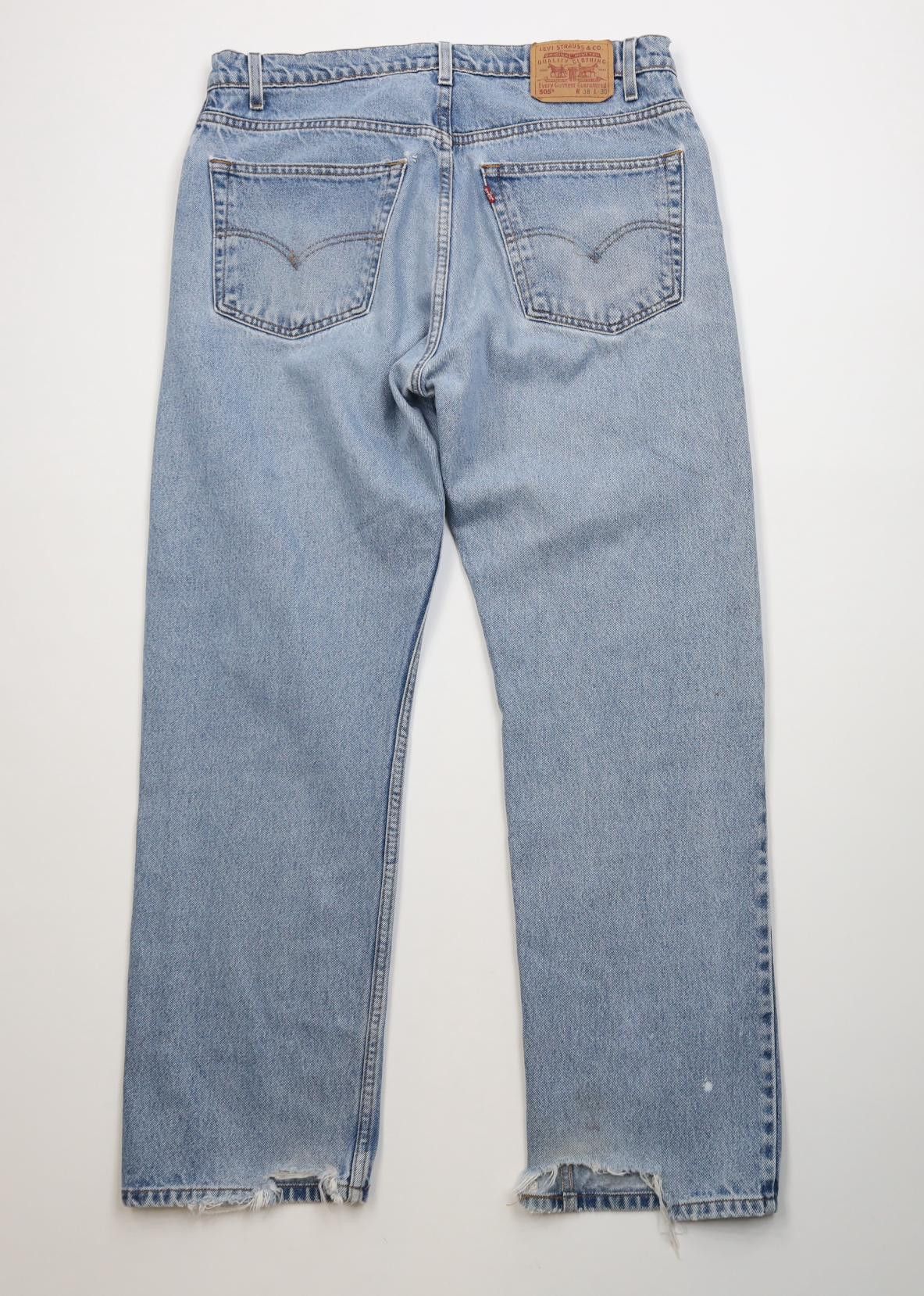 Levi's Vintage 90s Levis 505 Regular Fit Straight Leg Denim Jeans Size US 38 / EU 54 - 10 Thumbnail