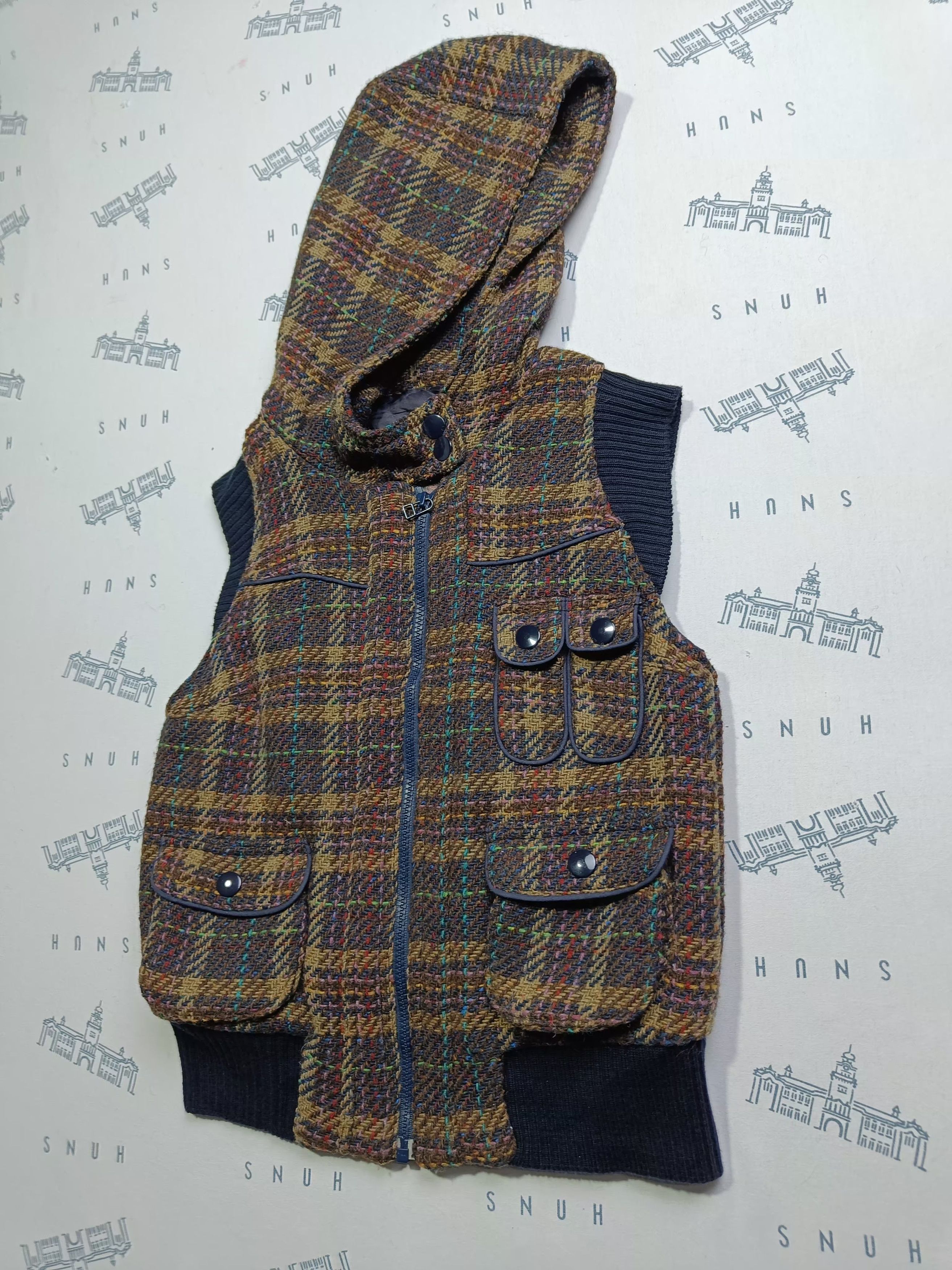 Zara Vintage ZARA Sleeveless Hoodie Coloured Knit Jacket Size US S / EU 44-46 / 1 - 7 Thumbnail