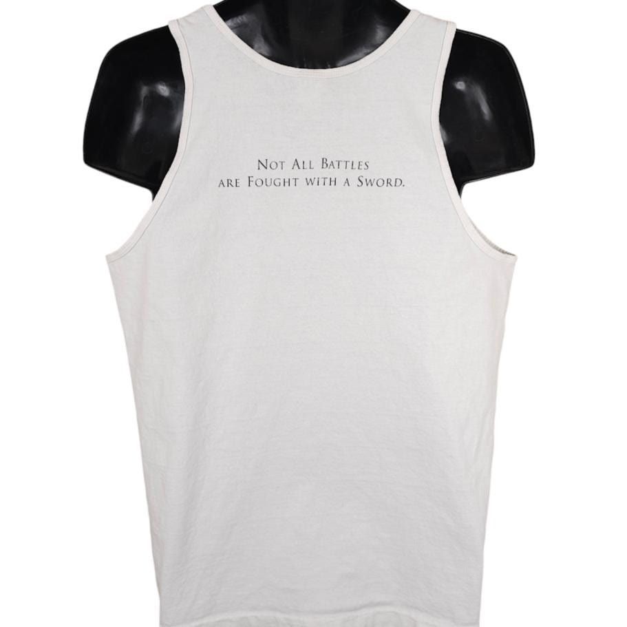 Vintage Vintage AIDS Memorial Quilt Tank Top Mens Size Large White Size US L / EU 52-54 / 3 - 3 Thumbnail