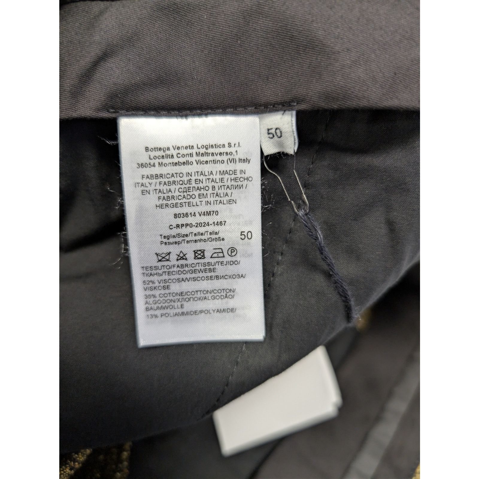 Bottega Veneta o1rshd1 Double Compact Cotton Frise Trousers Pants in Flax Size US 34 / EU 50 - 17 Thumbnail