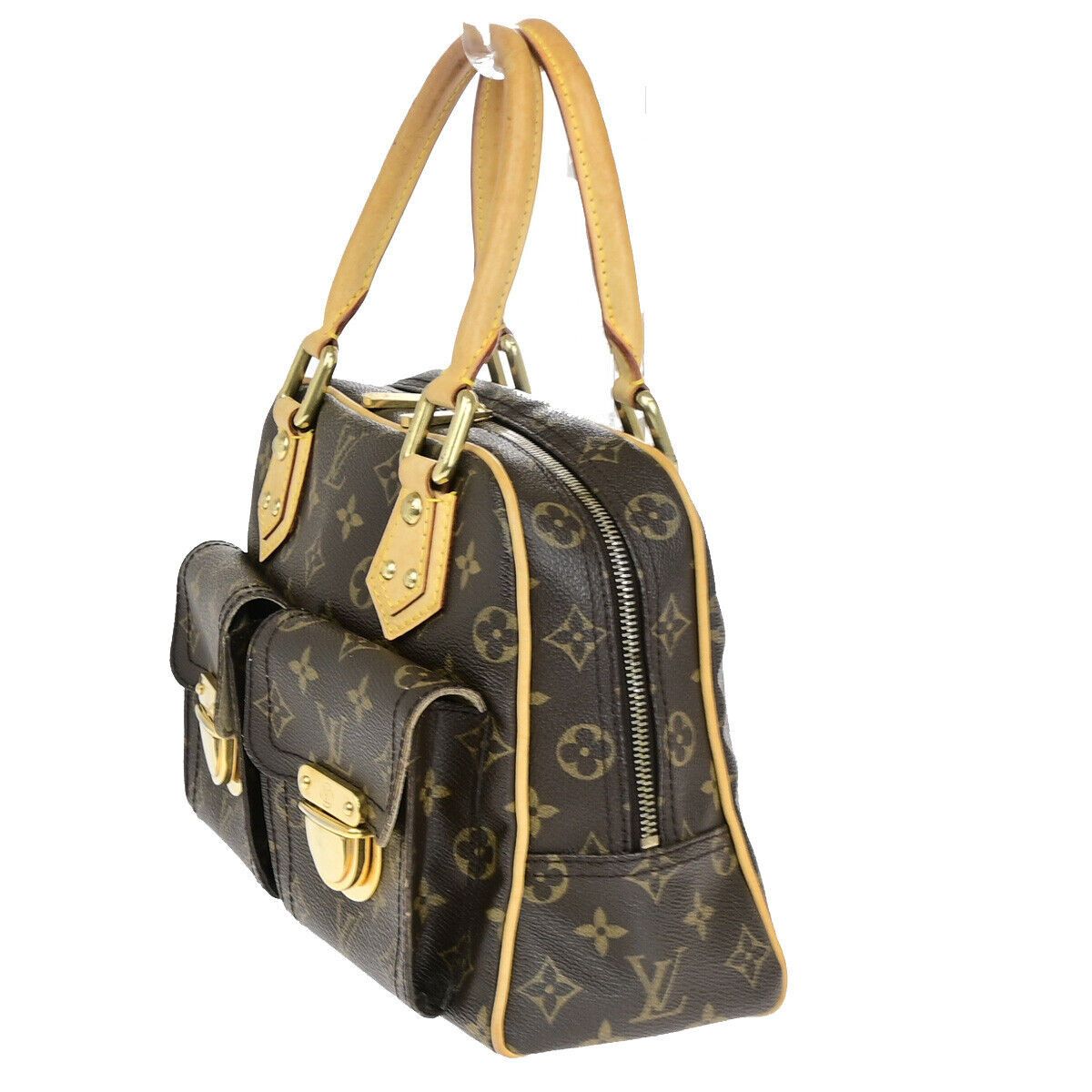 Louis Vuitton Louis Vuitton Manhattan Pm Brown Canvas Handbag Size ONE SIZE - 2 Thumbnail