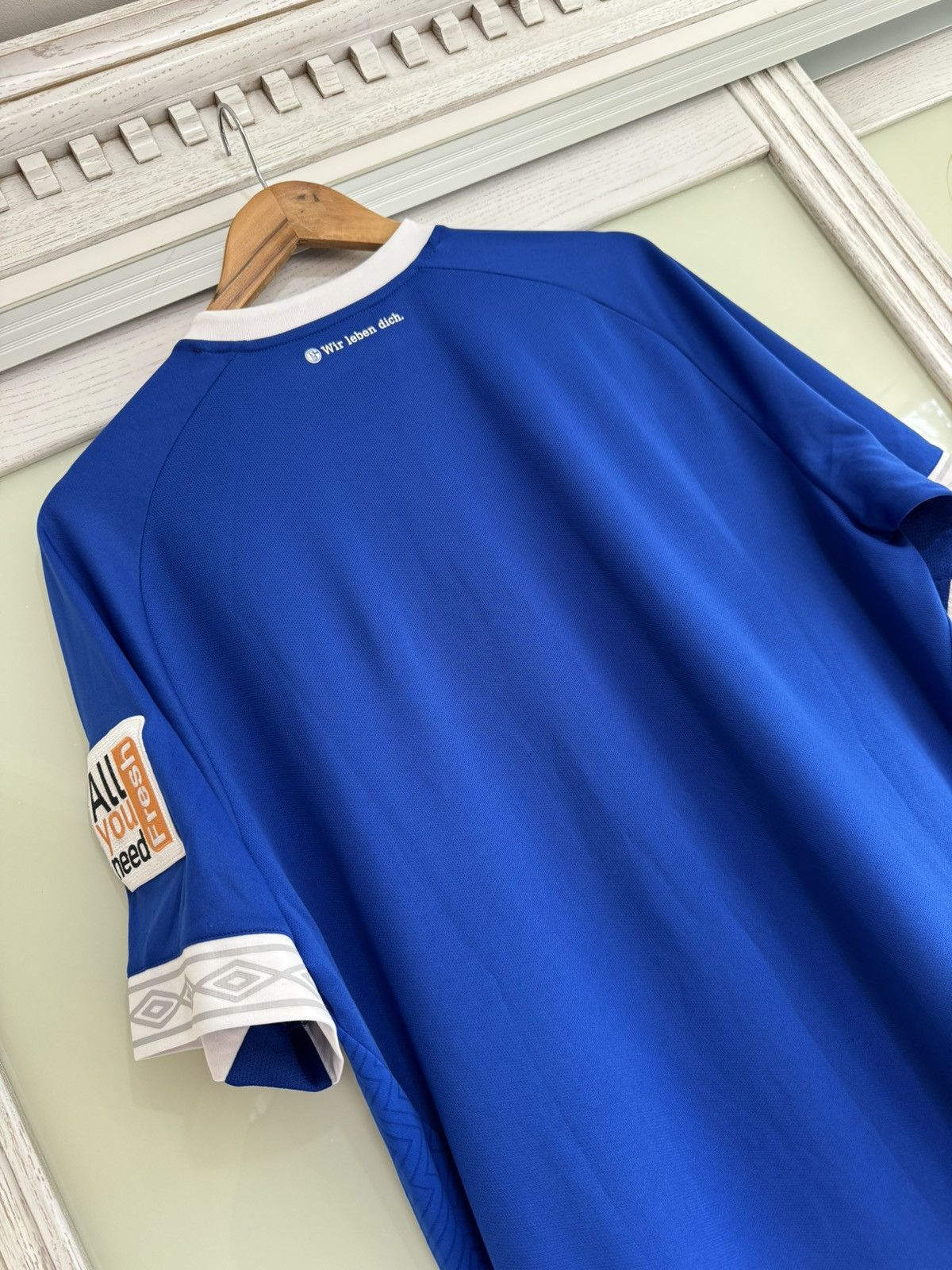 Umbro Schalke 2018-2019 Home Soccer Jersey Football Kit Shirt Size US XL / EU 56 / 4 - 9 Thumbnail