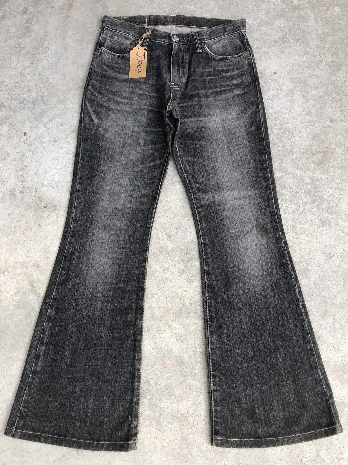 If Six Was Nine Japanese Edwin 800sx Flared Jeans Distressed Jeans Size US 31 - 1 Thumbnail