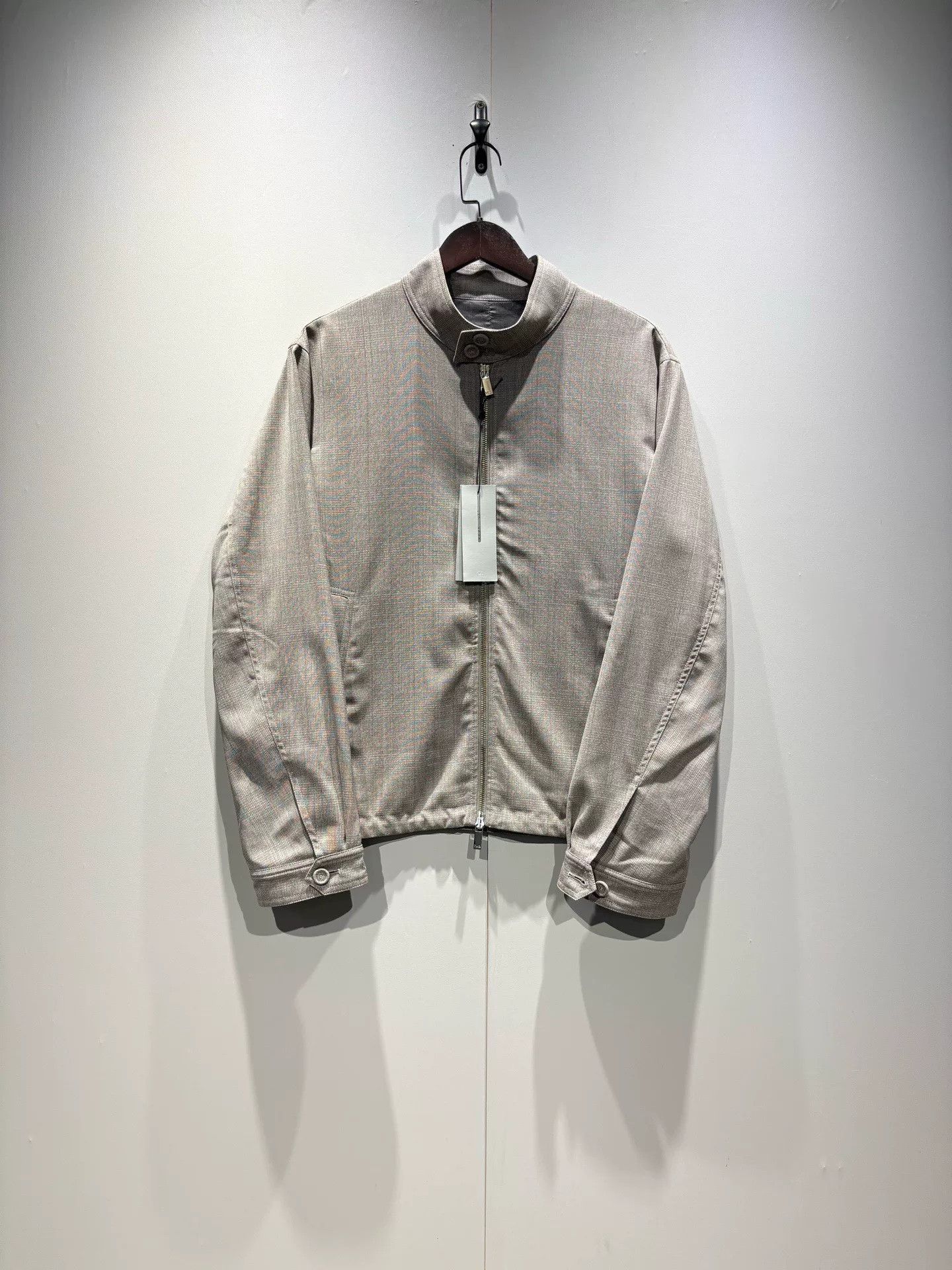 Dior Gray Plaid Wool Jacket Coat