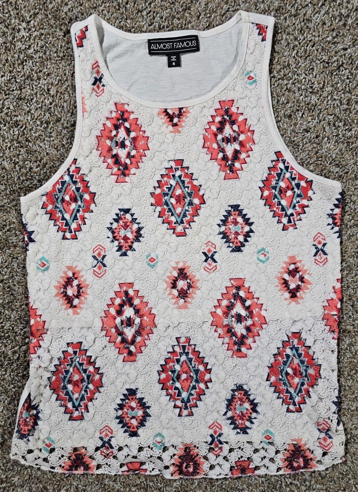 Almost Famous Almost Famous Off White Crochet Crop Top Size S Women's Size S / US 4 / IT 40 - 1 Thumbnail