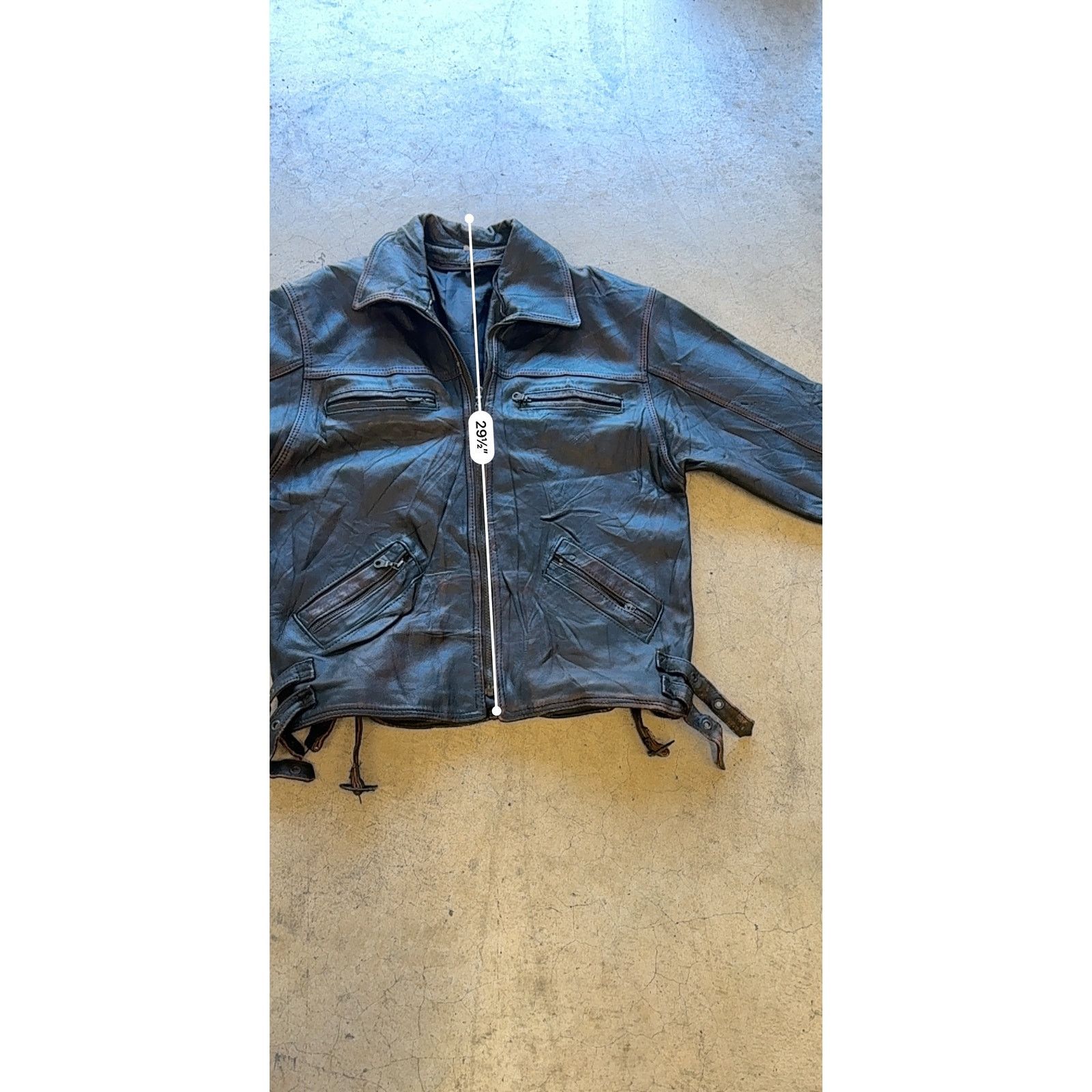 Vintage Vintage Brown Leather Boxy Racing Jacket Unisex M Size US M / EU 48-50 / 2 - 15 Thumbnail
