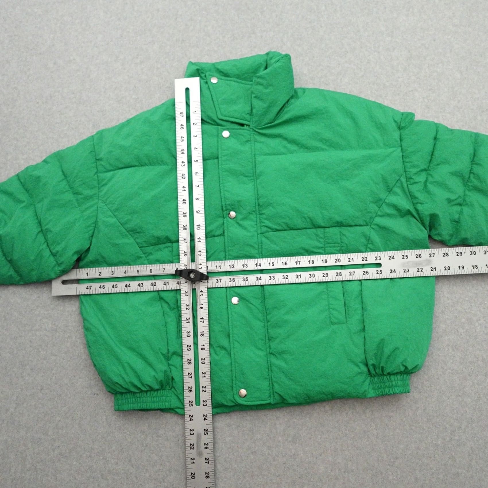 Free People Free People Green Puffer Jacket Adult Medium Nylon Jacket Women XS? Size M / US 6-8 / IT 42-44 - 2 Thumbnail