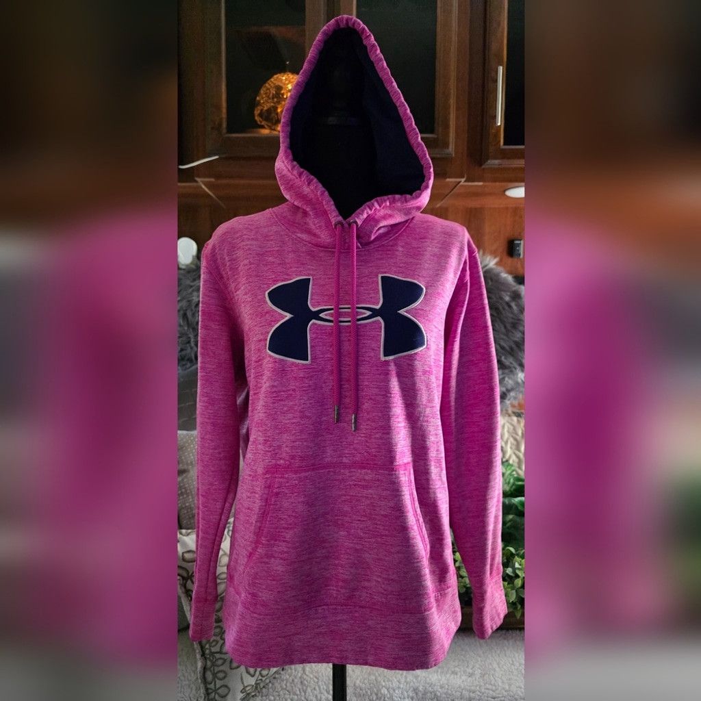 Under Armour Under Armour Heathered Pink Pullover Size S / US 4 / IT 40 - 1 Thumbnail