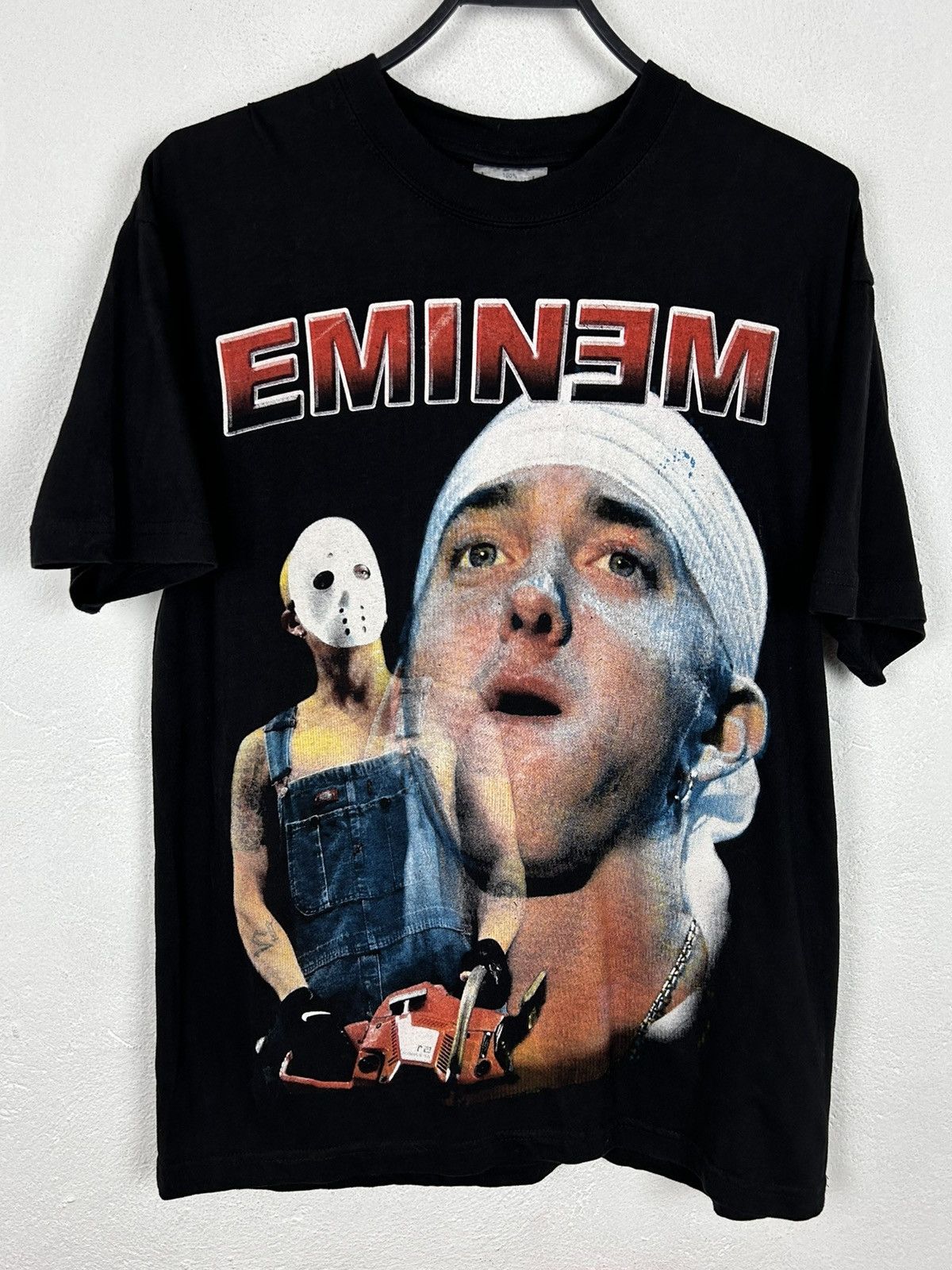 Vintage 00s Vintage Eminem Slim Shady Chainsaw Rap 2001 Rare T 
