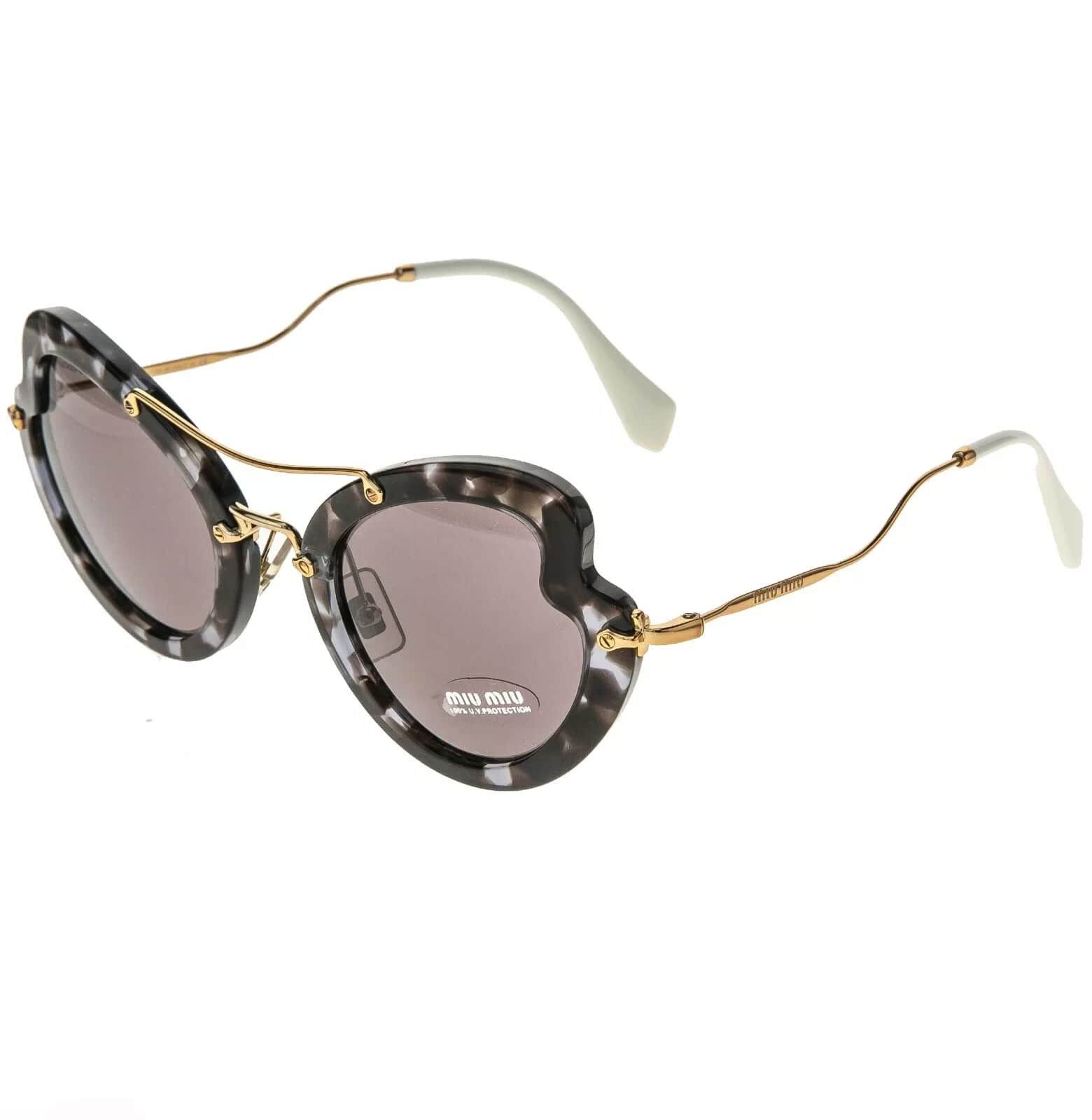 Miu Miu MIU MIU SCENIQUE Butterfly 11R Designer Sunglasses MU11RS Size ONE SIZE - 9 Thumbnail