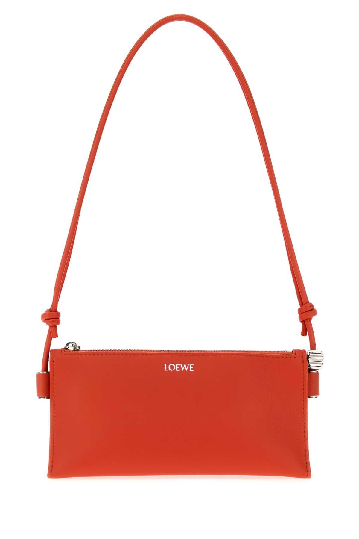 Coral Leather Joya Shoulder Bag, Women's