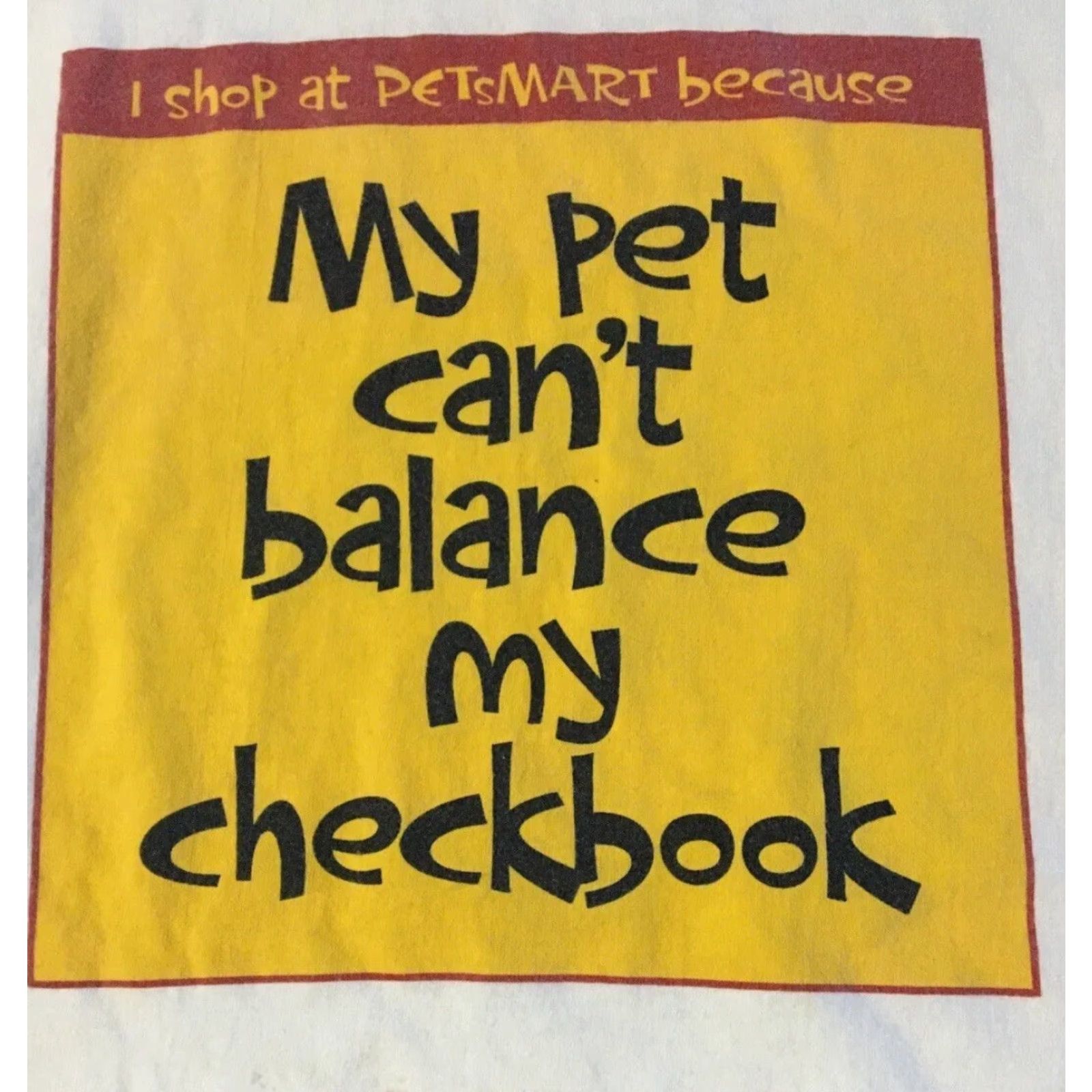 Vintage VINTAGE My Pet Can’t Balance My Checkbook Faded Shirt M White Dog Grunge Hip Hop Funny T-Shirt Mens Size US M / EU 48-50 / 2 - 2 Thumbnail