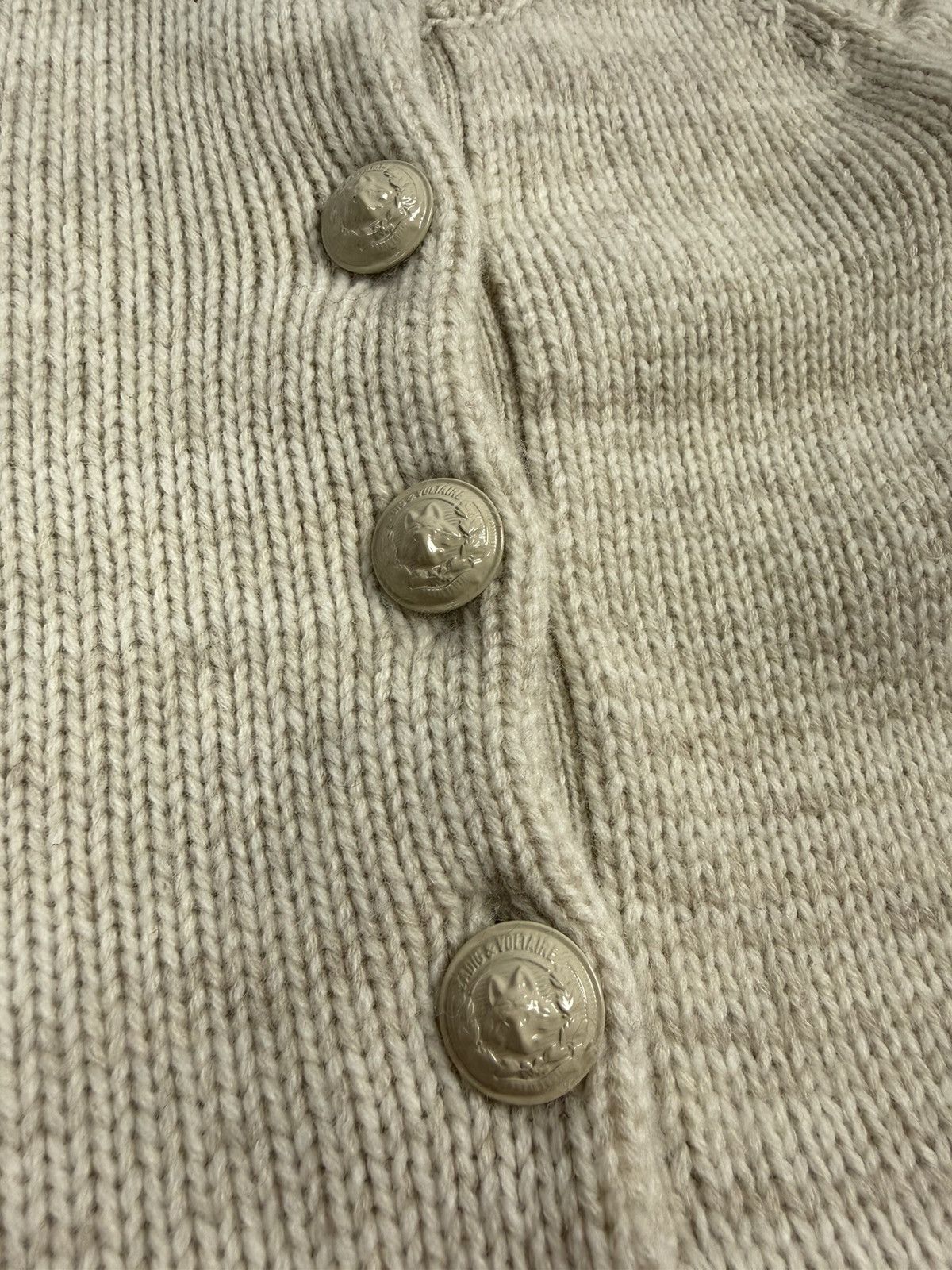 Zadig & Voltaire Zadig & Voltaire Beige Wool Cashmere Knit Sweater Jumper XS Size XS / US 0-2 / IT 36-38 - 13 Thumbnail