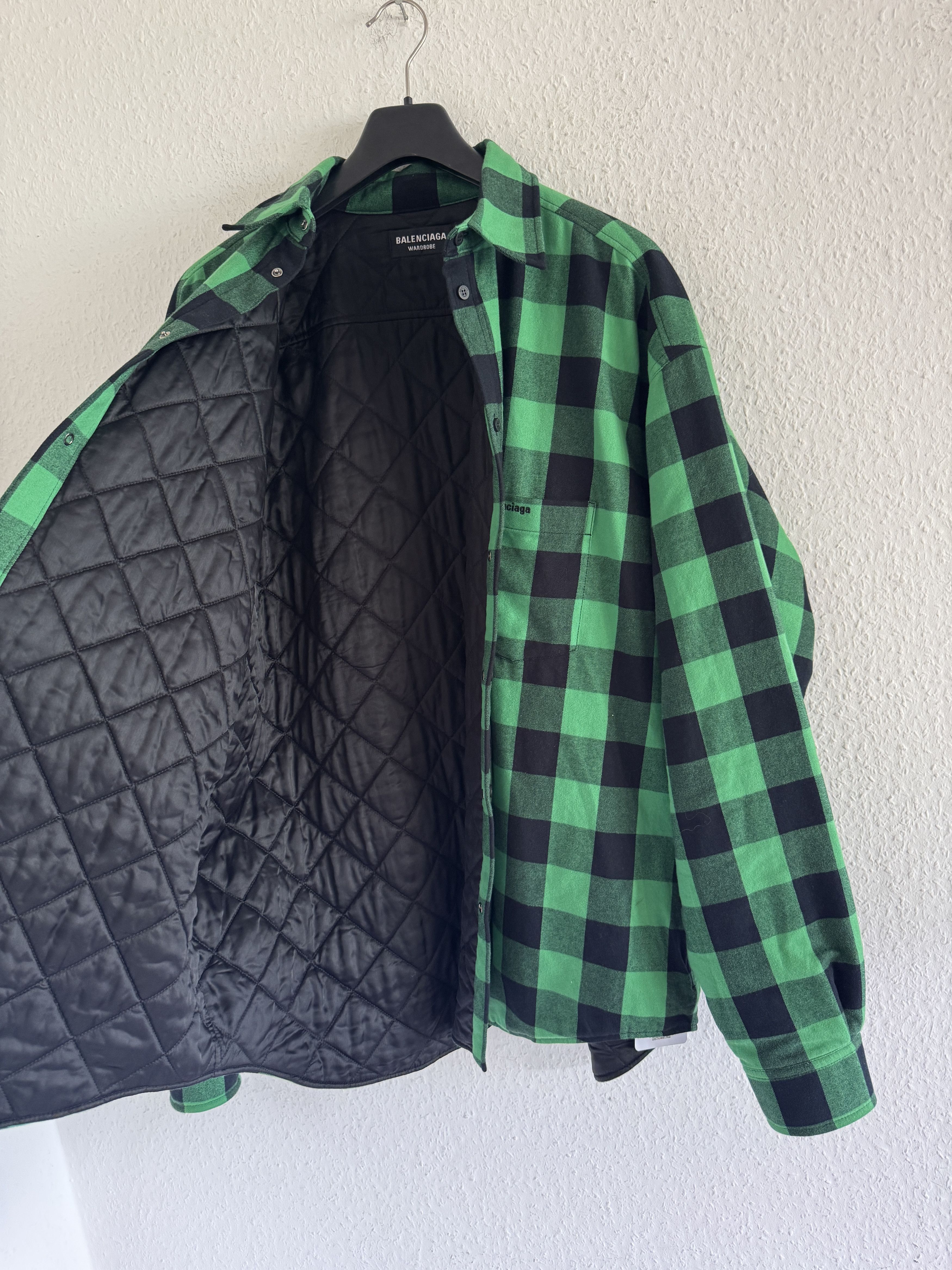 Balenciaga Padded Oversized Check Shirt Size US S / EU 44-46 / 1 - 19 Thumbnail