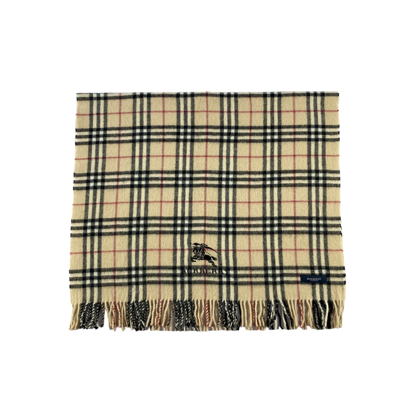 Burberry × Vintage Burberry Scarf / Muffler / Neckwear - WW1119 Size ONE SIZE - 1 Thumbnail